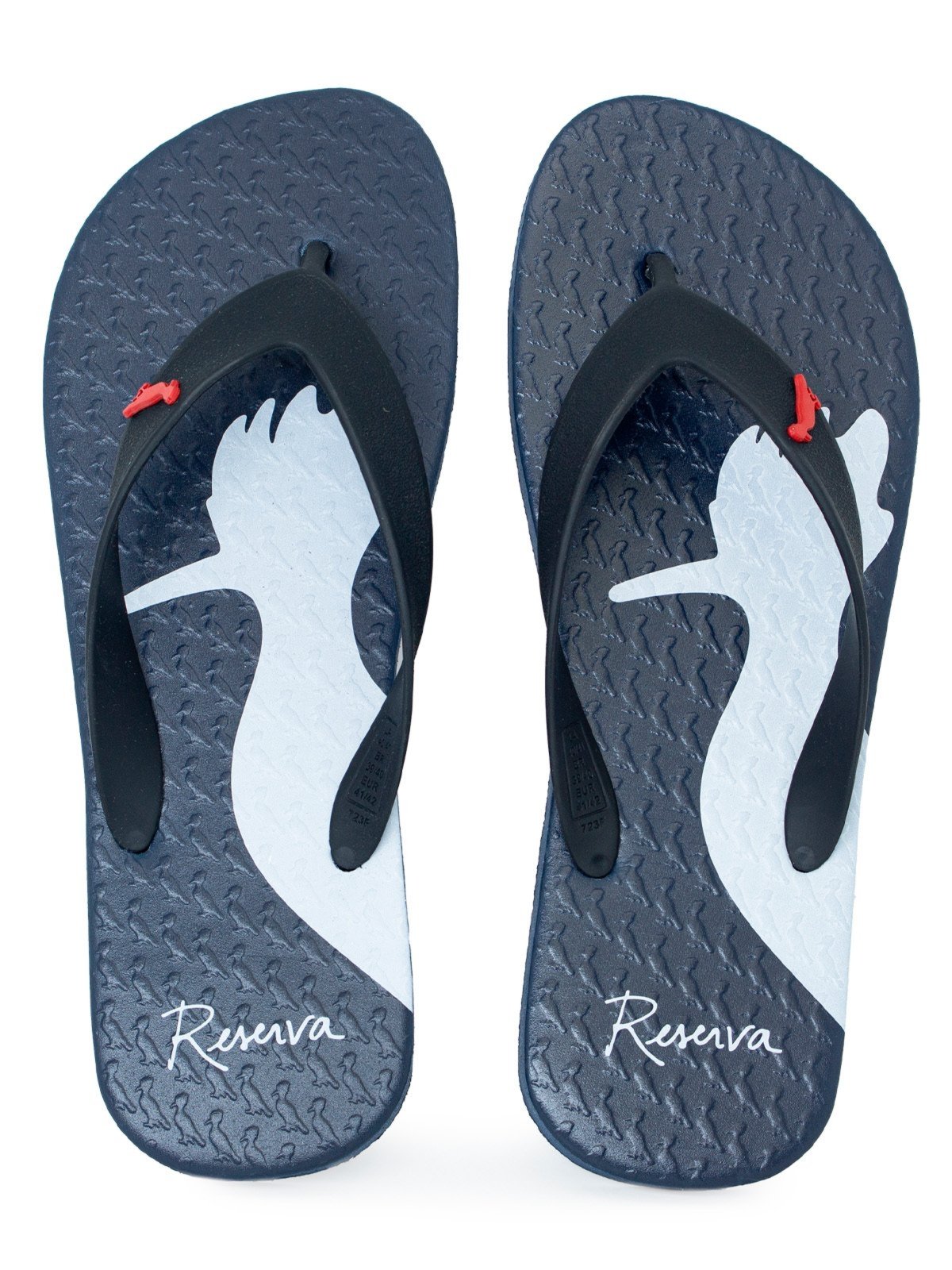 Chinelo Reserva Go Borracha Estampa PP Conforto Qualidade Antiderrapante Azul Marinho PP