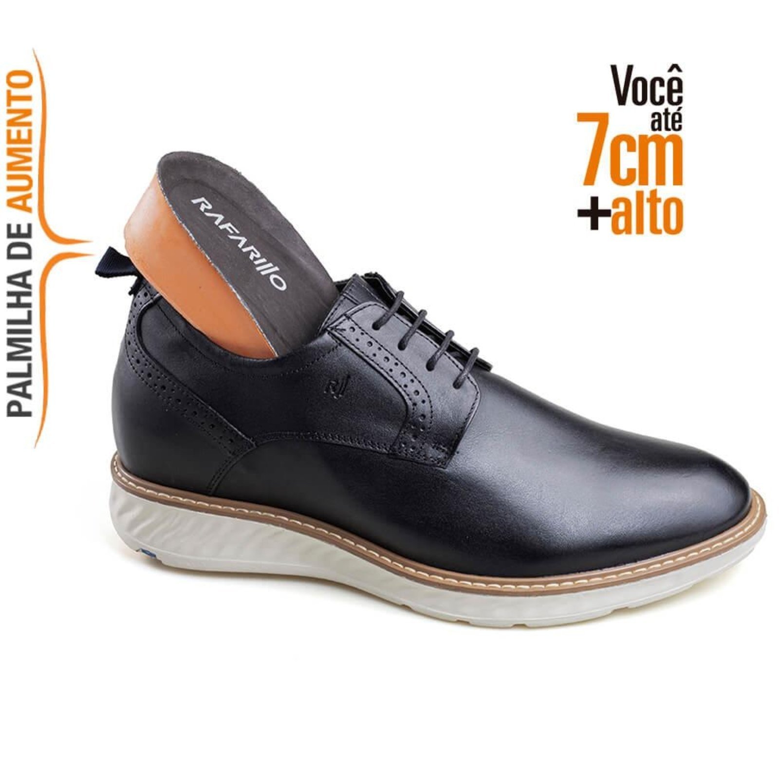 Sapato Social London Alth Masculino Você + Alto Rafarillo