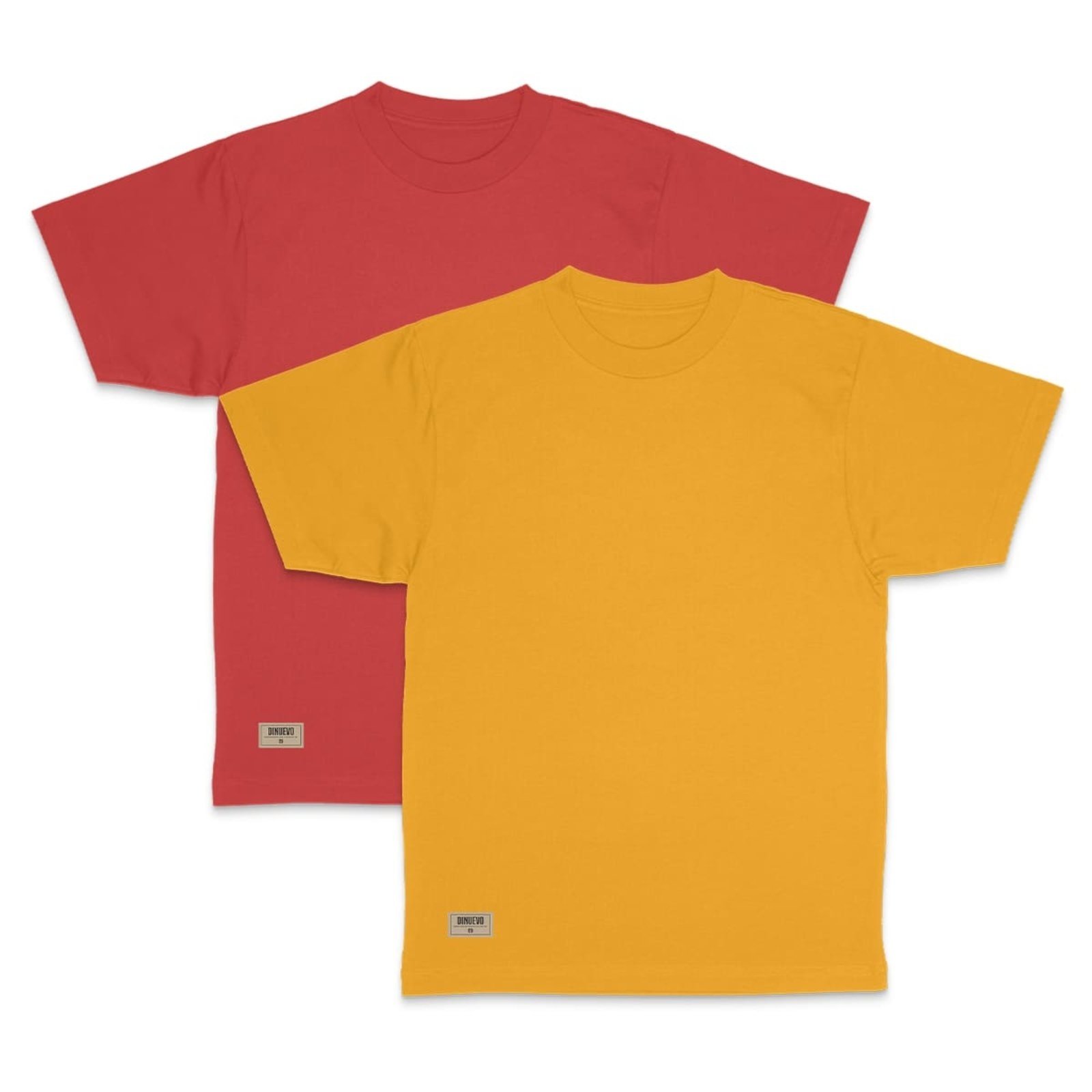 Kit Casual Masculino 2 Camisetas Malha Penteada Algodão 30.1