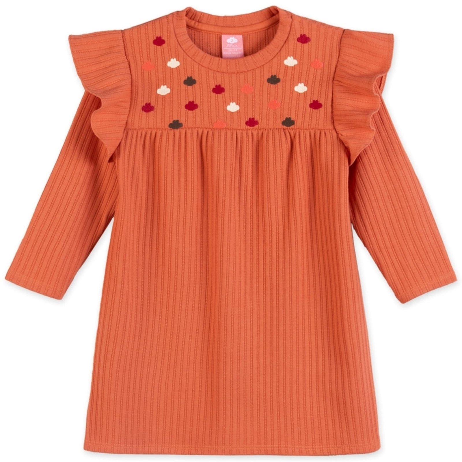 Infantil – Vestido Bordado Manga Longa Feminino Lilica Ripilica