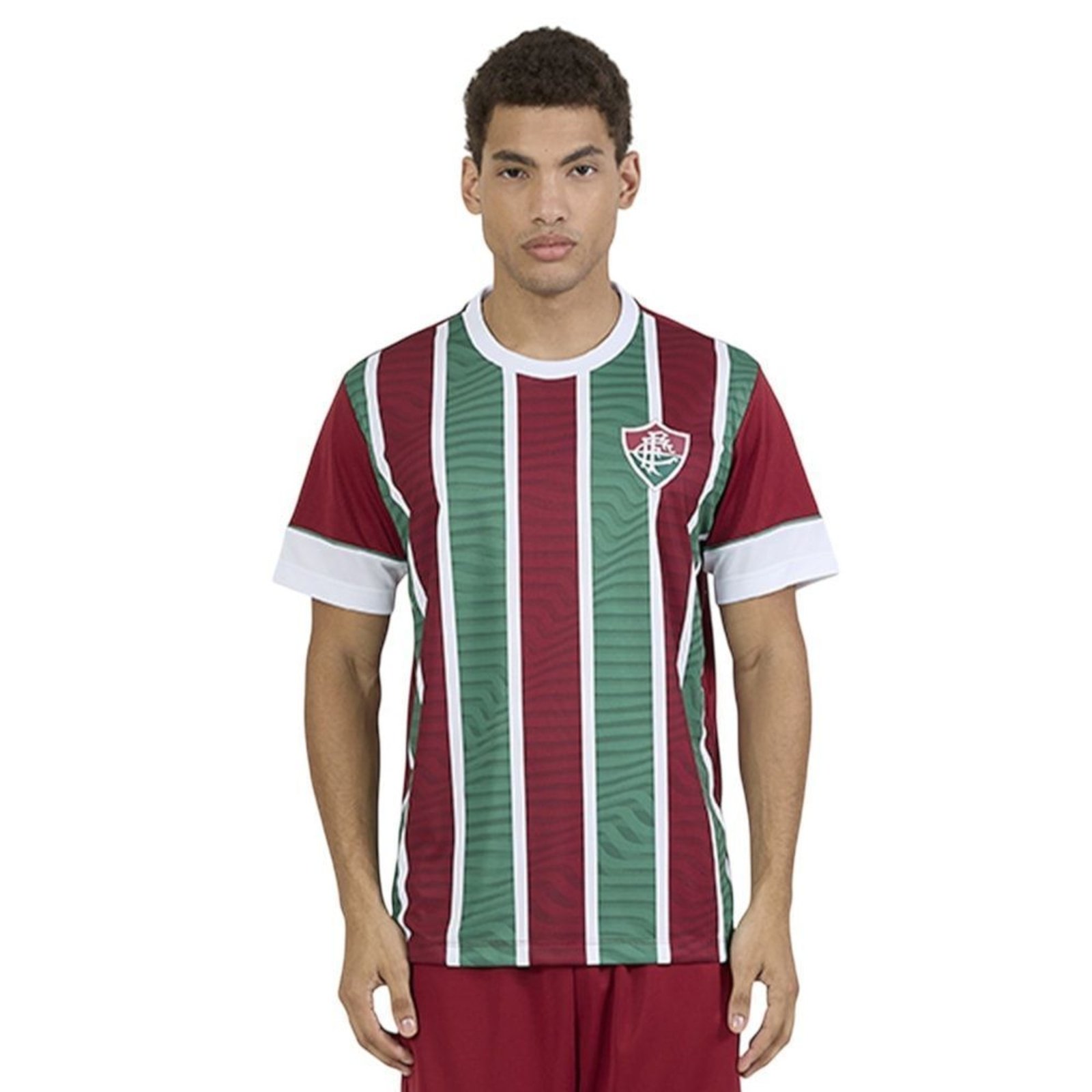 Camisa Braziline Fluminense Chiado Masculina - Vermelho - braziline