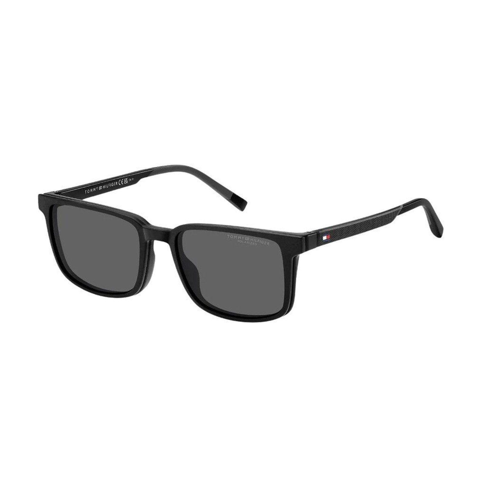 Vista 3 Óculos de Sol Tommy Hilfiger 2145 Clip-On Preto Lente Cinza incolor Tommy Hilfiger incolor