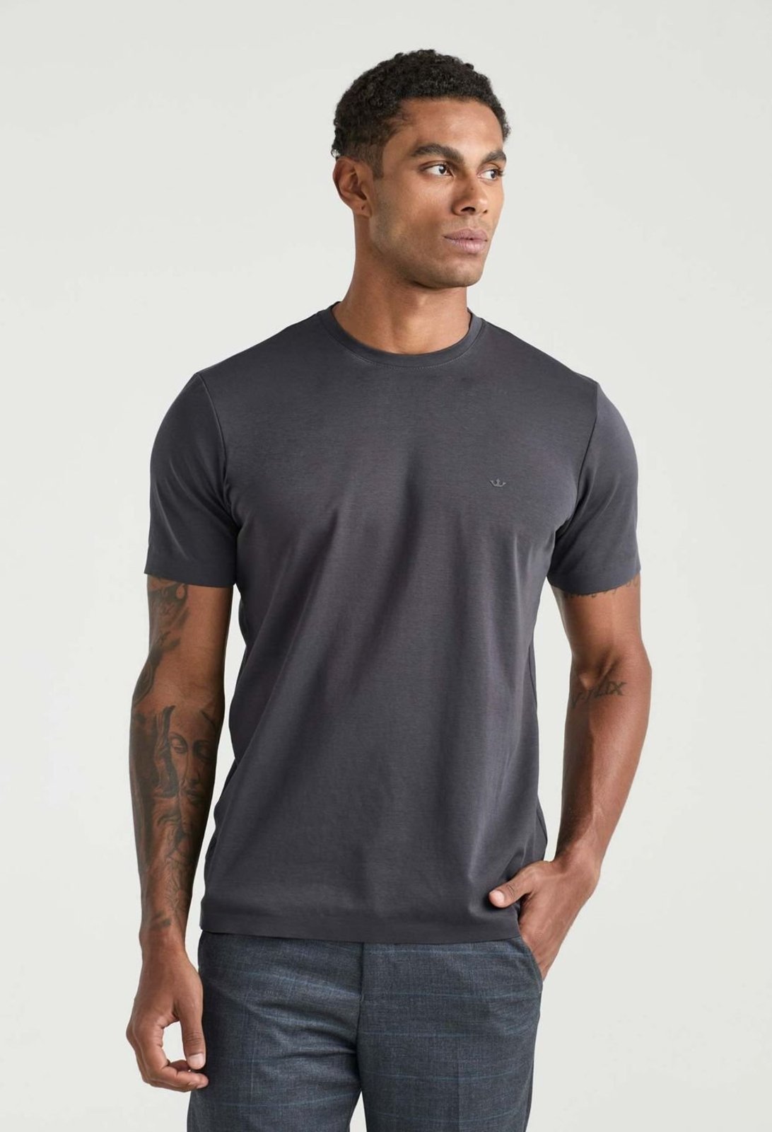 Camiseta Manga Curta Docthos Relaxed Fit Malha Tech Camiseta Manga Curta Docthos Relaxed Fit Malha Tech 008 Chumbo G2