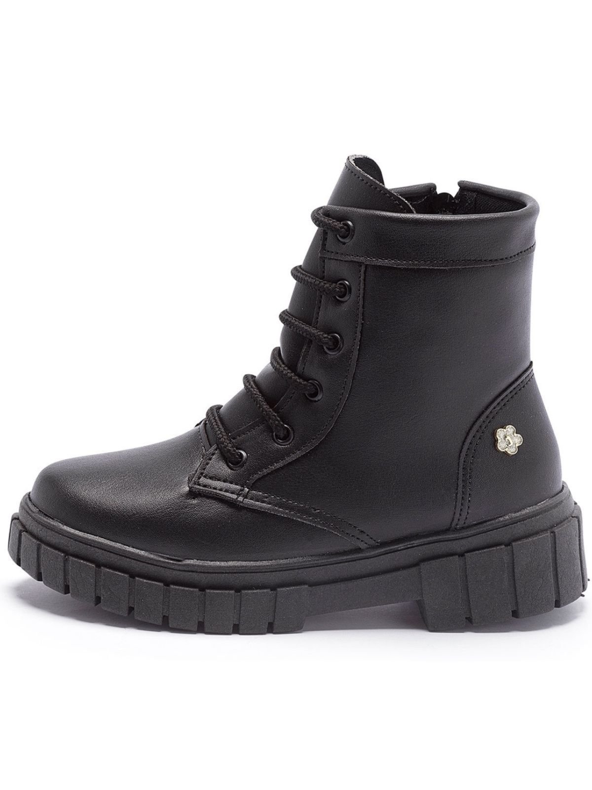 Infantil – Coturno Feminino Casual Menina Tininha Preto