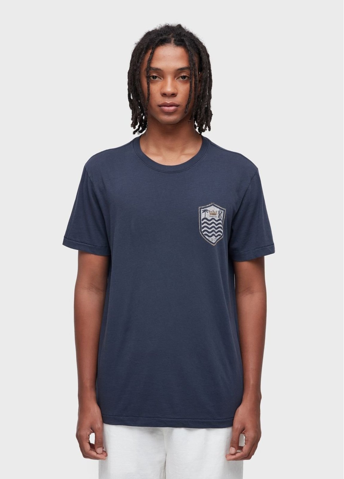 T-shirt soft used brasão gaze OSKLEN