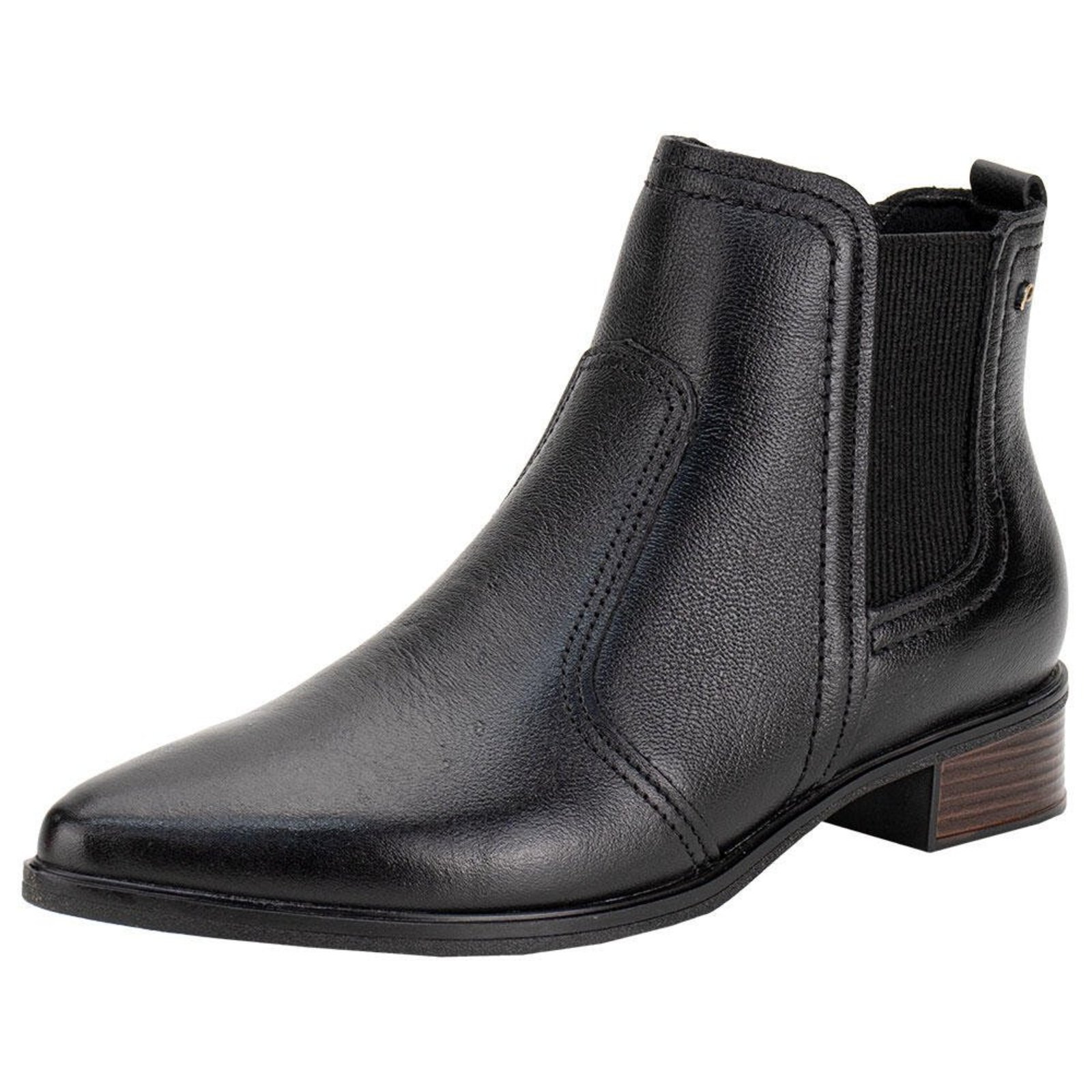 Bota Feminina Cano Baixo Pegada 282502 6072825 Preto