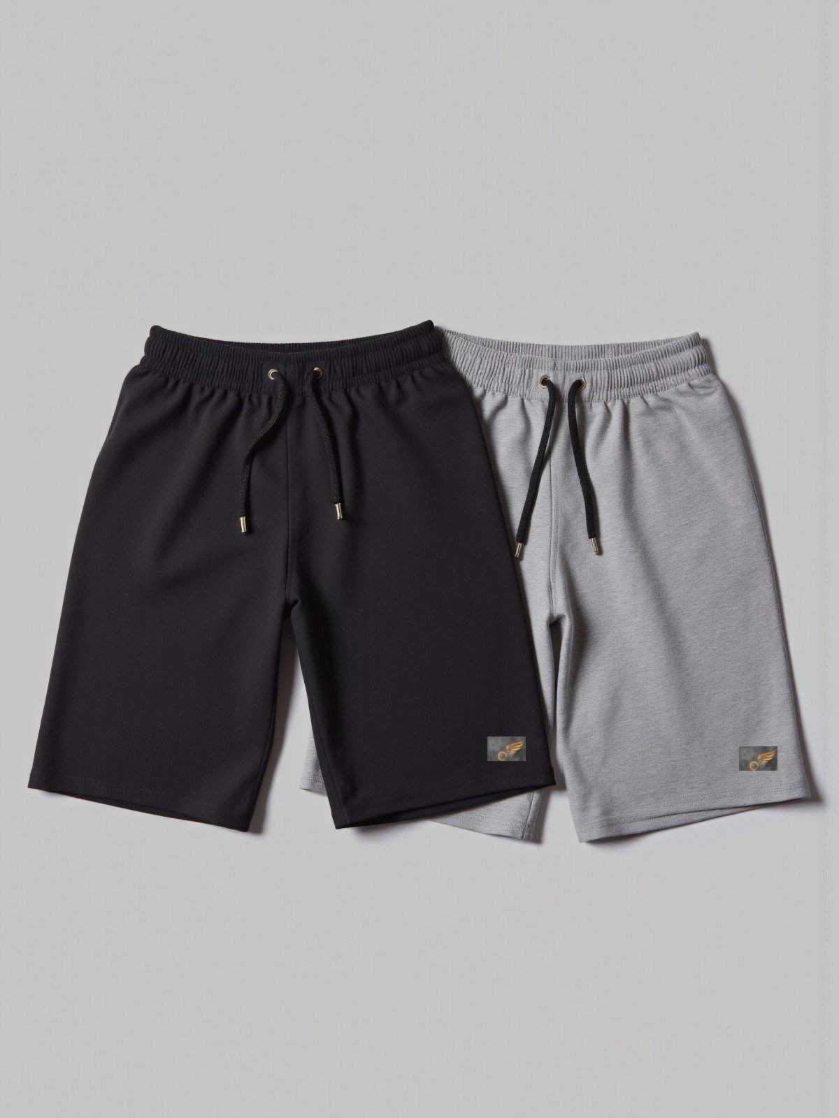 Kit 2 Bermuda de Moletom Básica com Amarração Shorts Para Academia e Treinos