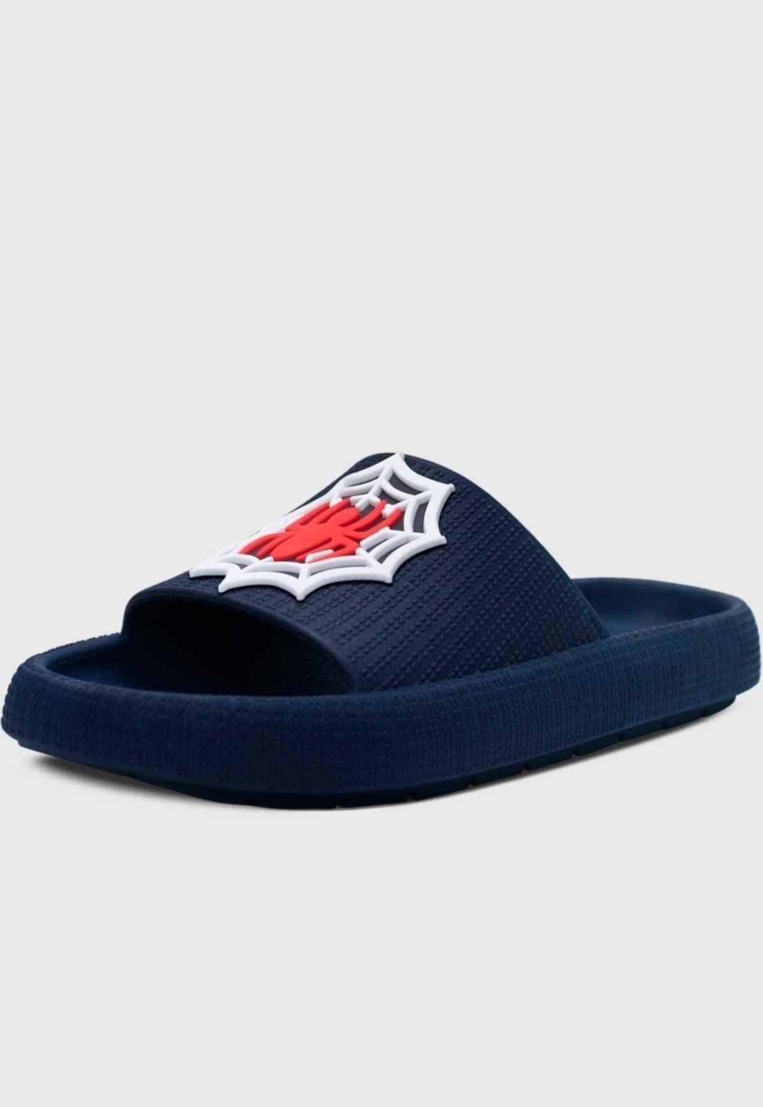 Infantil - Chinelo Estilo Nuvem Pópidi Menino Aranha Marinho