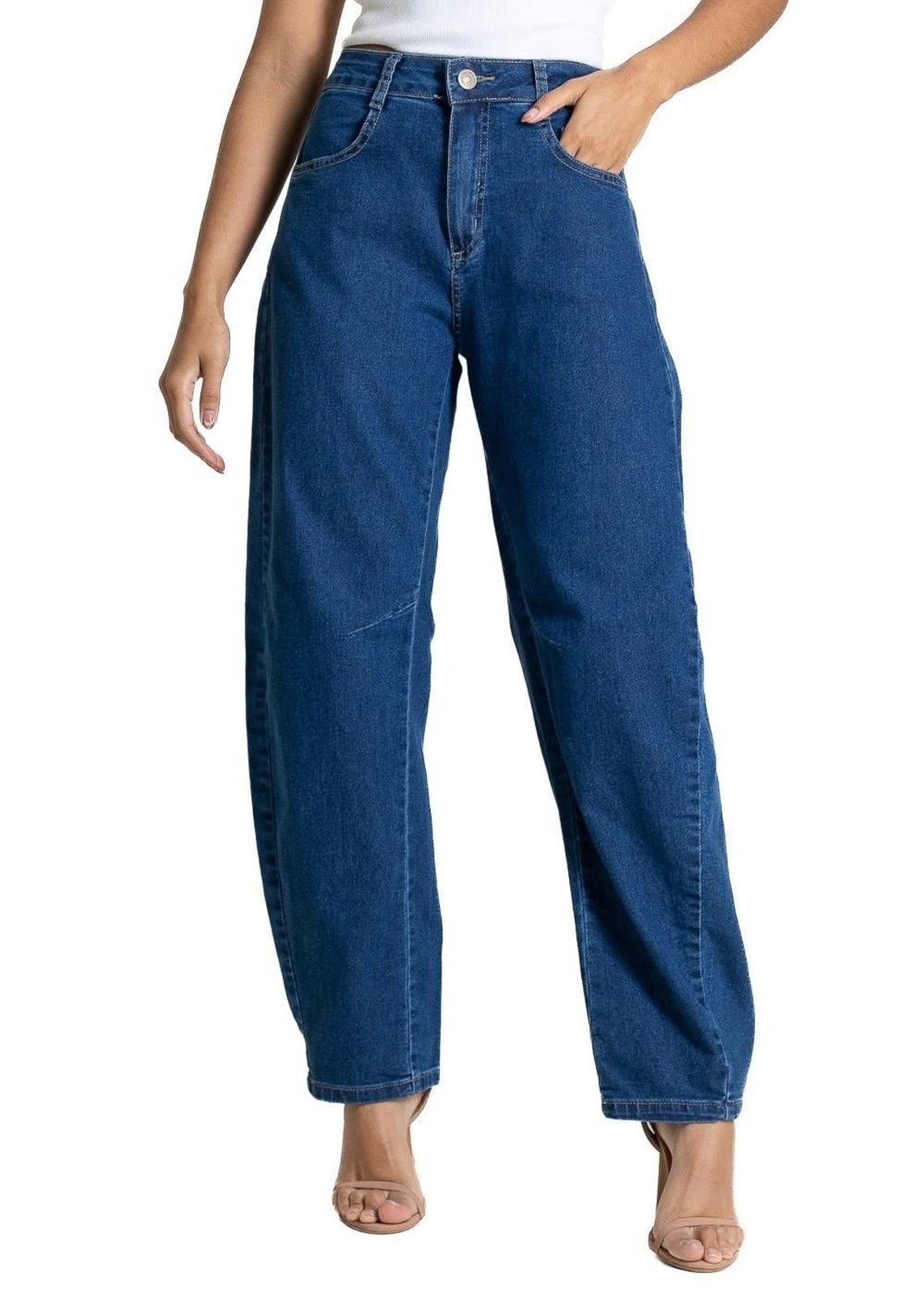 Calça Jeans Sawary Barrel - 283972 - Azul - Sawary