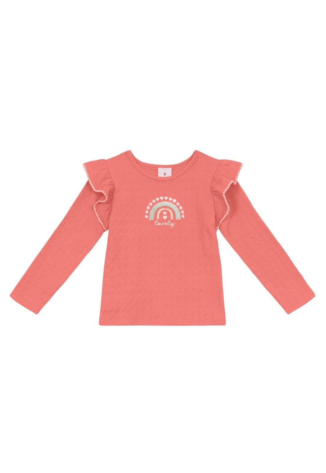 Infantil - Blusa menina de arco-íris Brandili