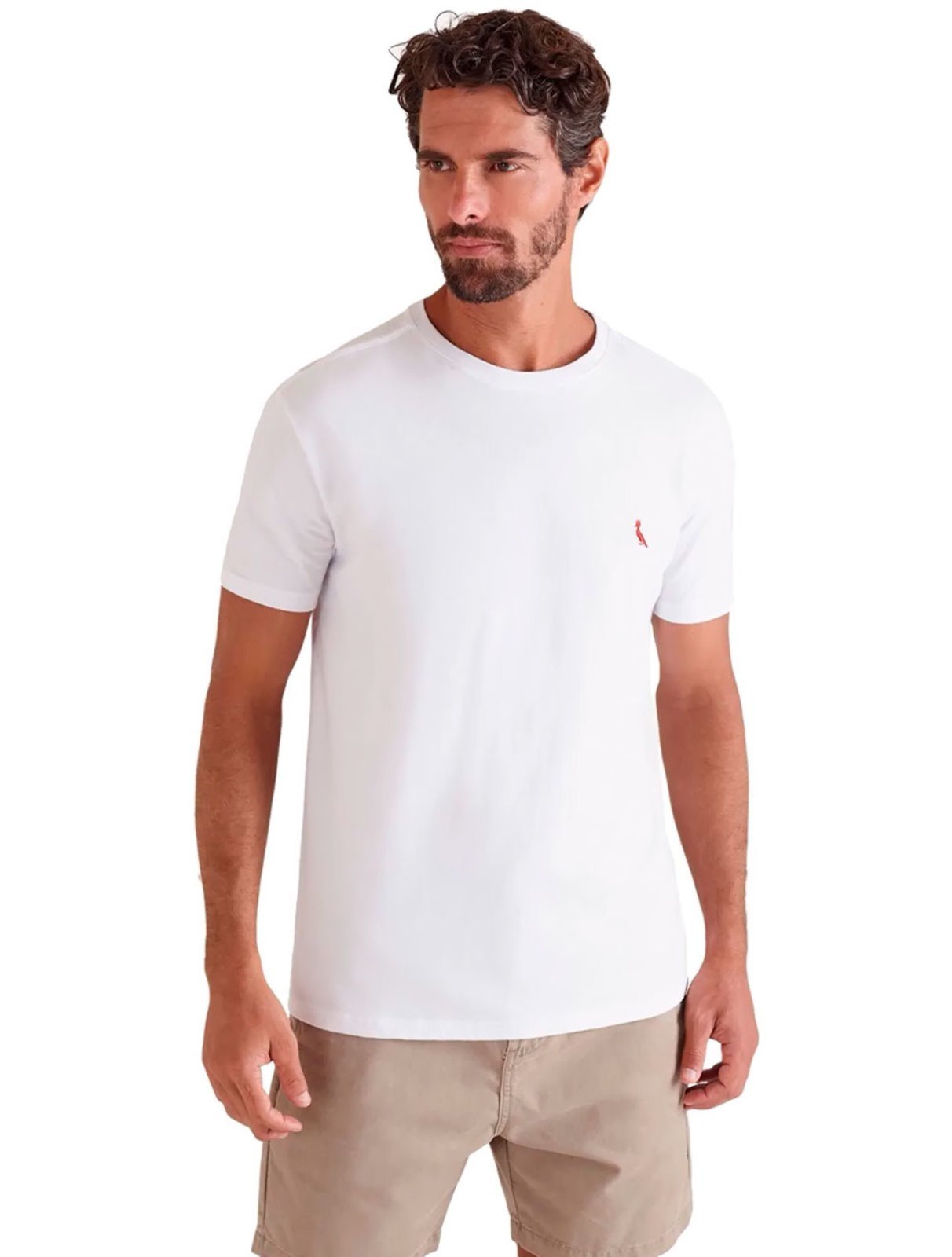 Camiseta Reserva Masculina Basic Red Woodpecker Branca
