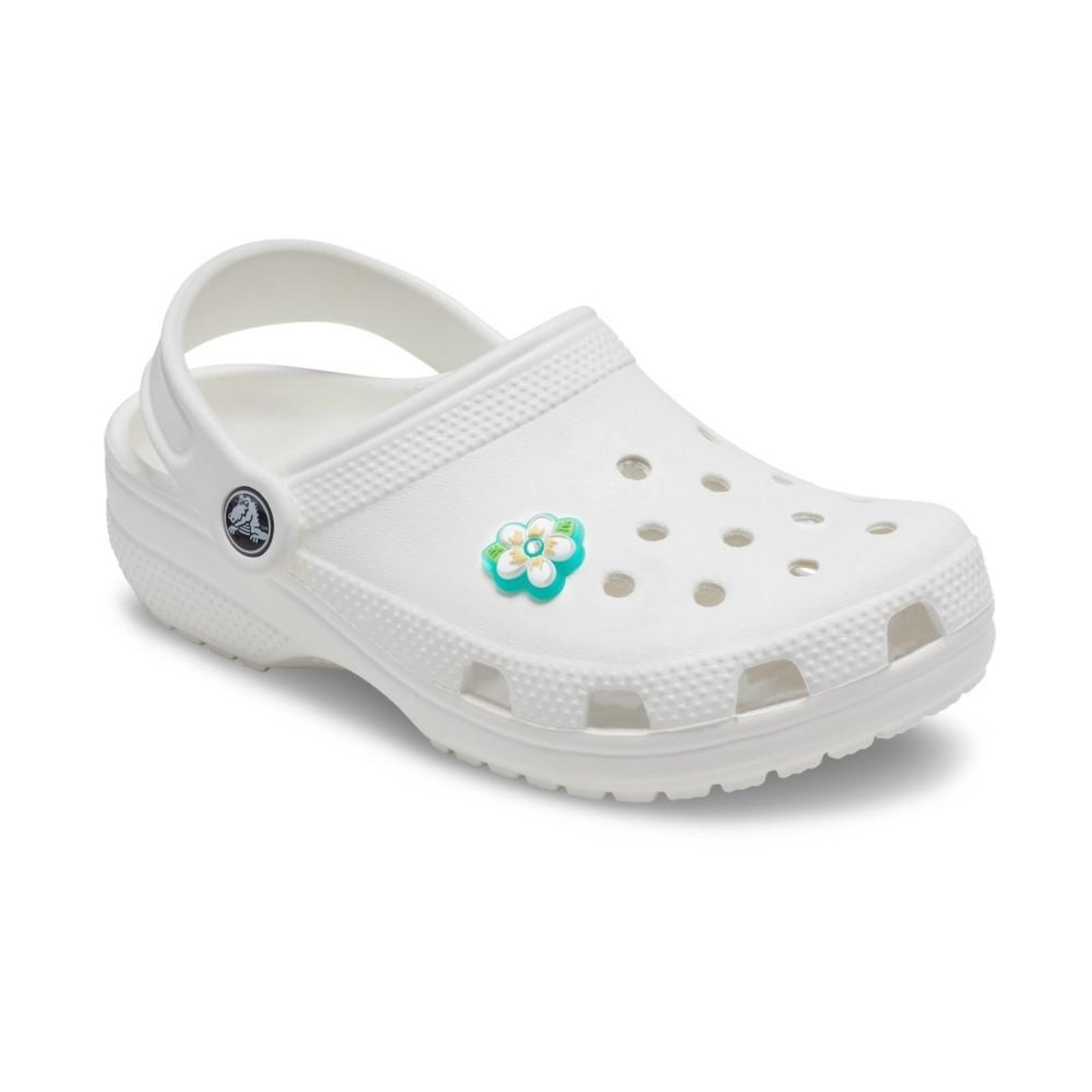 Vista 3 Infantil - Jibbitz™ Flor Plumeria com Gema Crocs branco