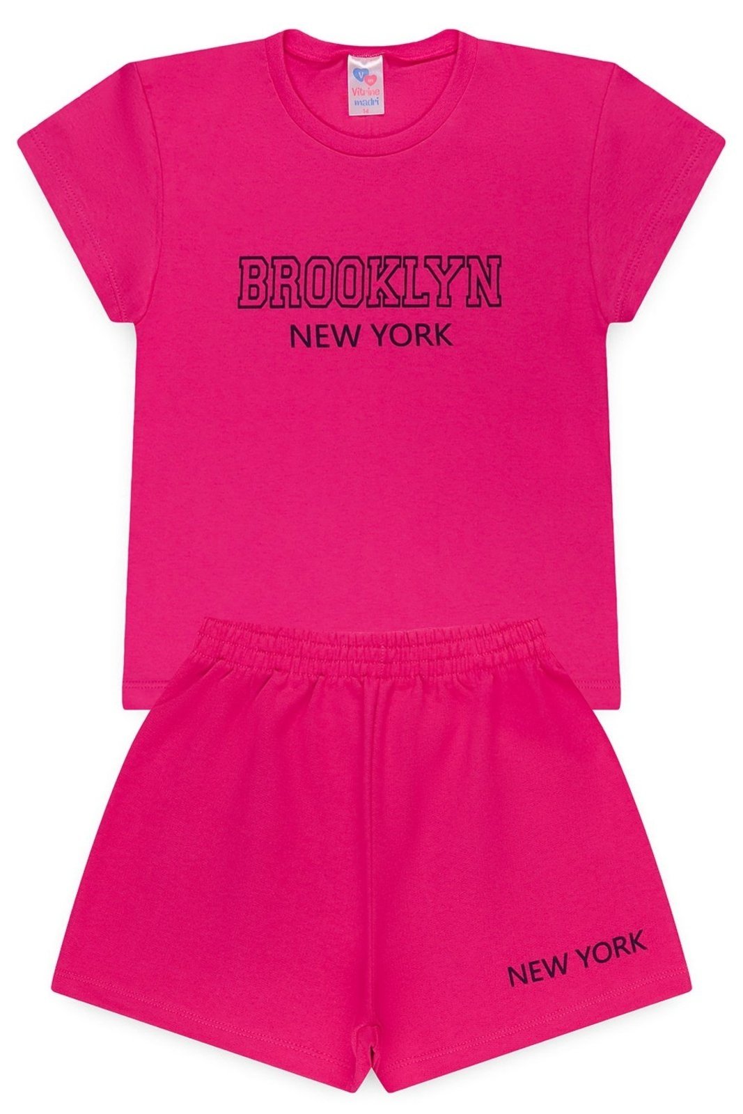 Infantil - Conjunto Juvenil Verão Feminino Brooklyn New York