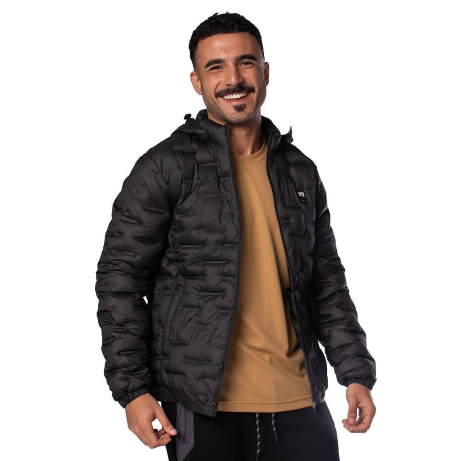 Jaqueta Puffer Masculina Gangster Ultrasonic Preto