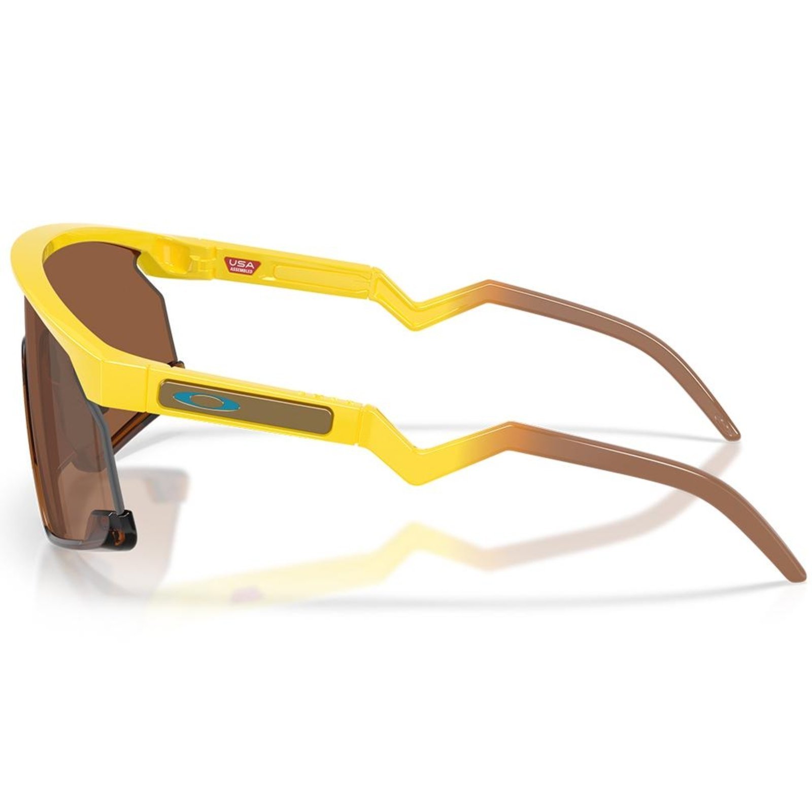 Vista 3 Óculos de Sol Oakley BXTR Peely Yellow Prizm Tungsten preto yellow preto yellow