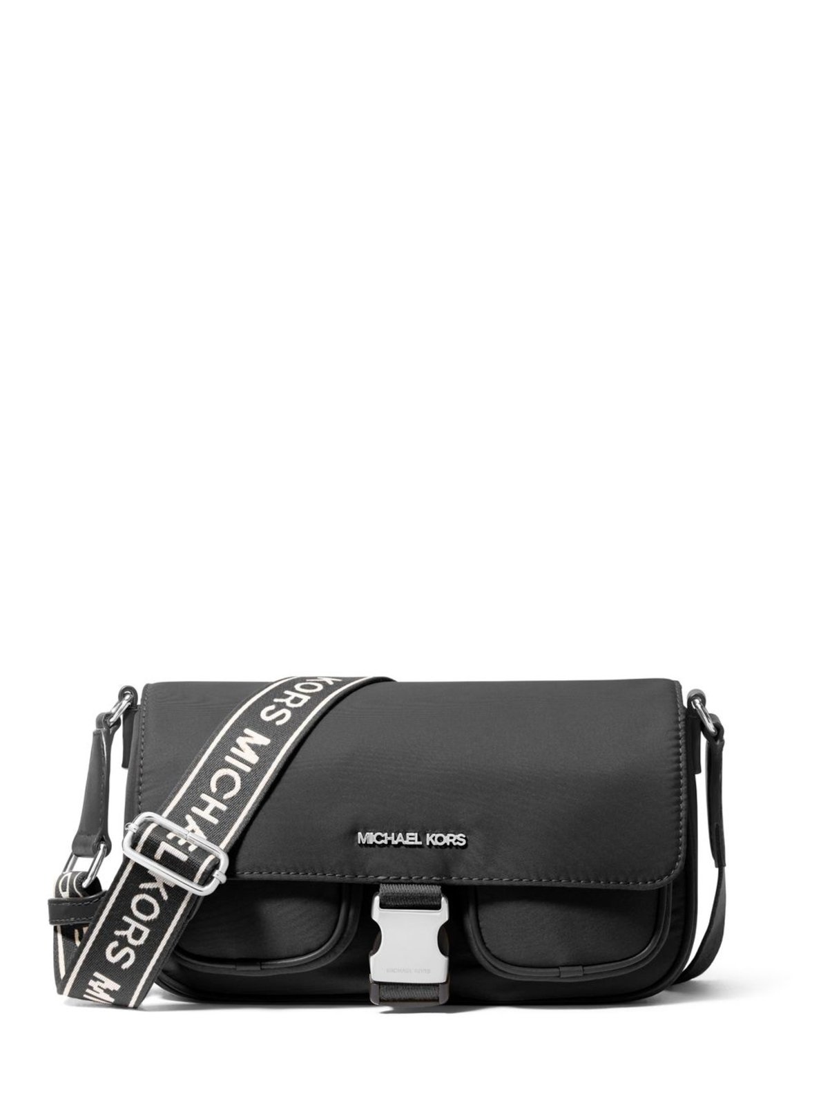 Vista 2 Bolsa Transversal Khai Pequena De Náilon 35T5s5fm6c001 preto preto