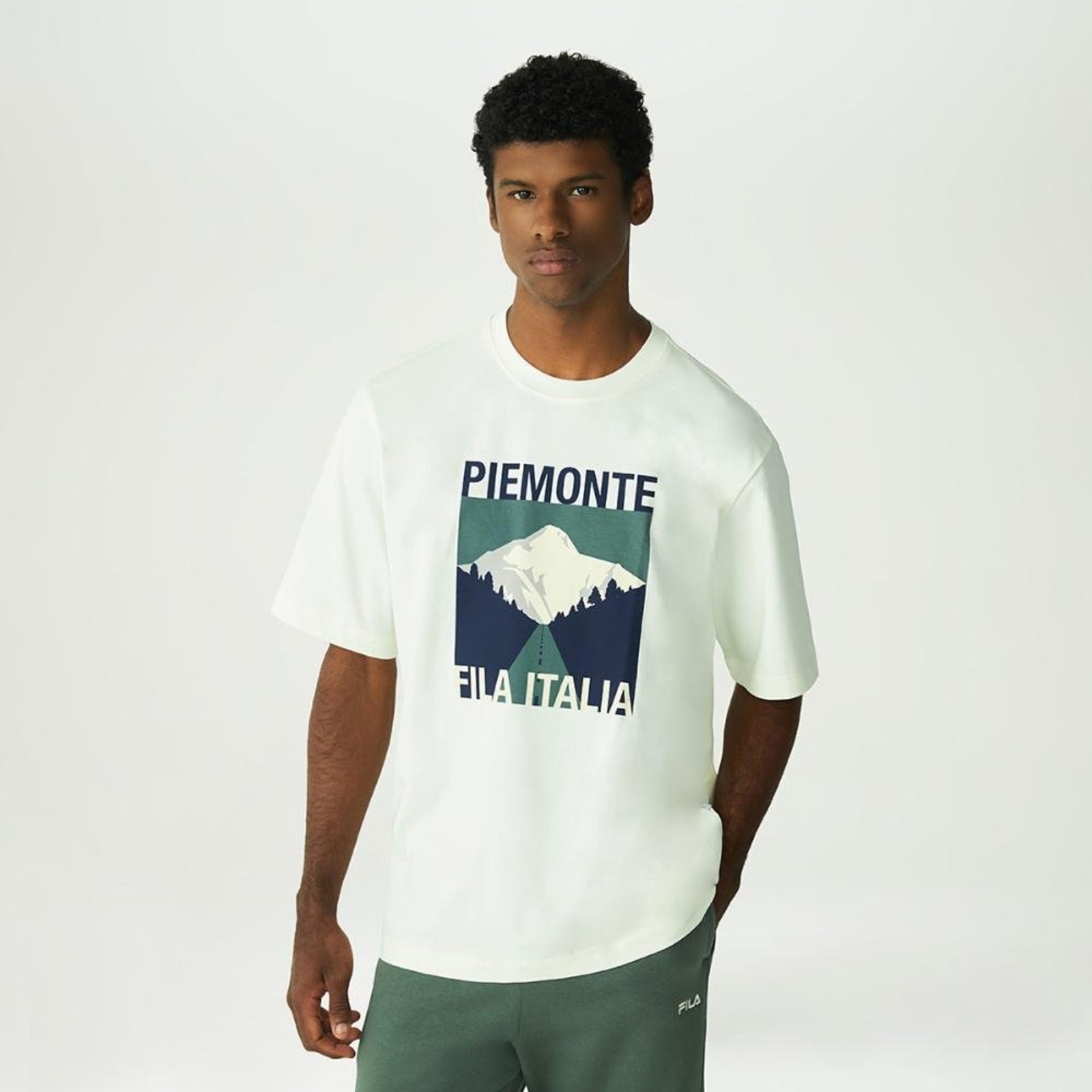 Camiseta Fila Over Piemonte Ag Masculina Incolor