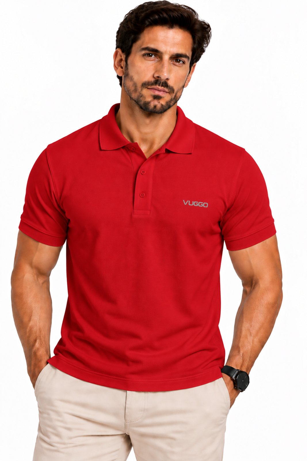Camisa Polo Masculina D Bell Outlet Fashion Alassano Vermelho