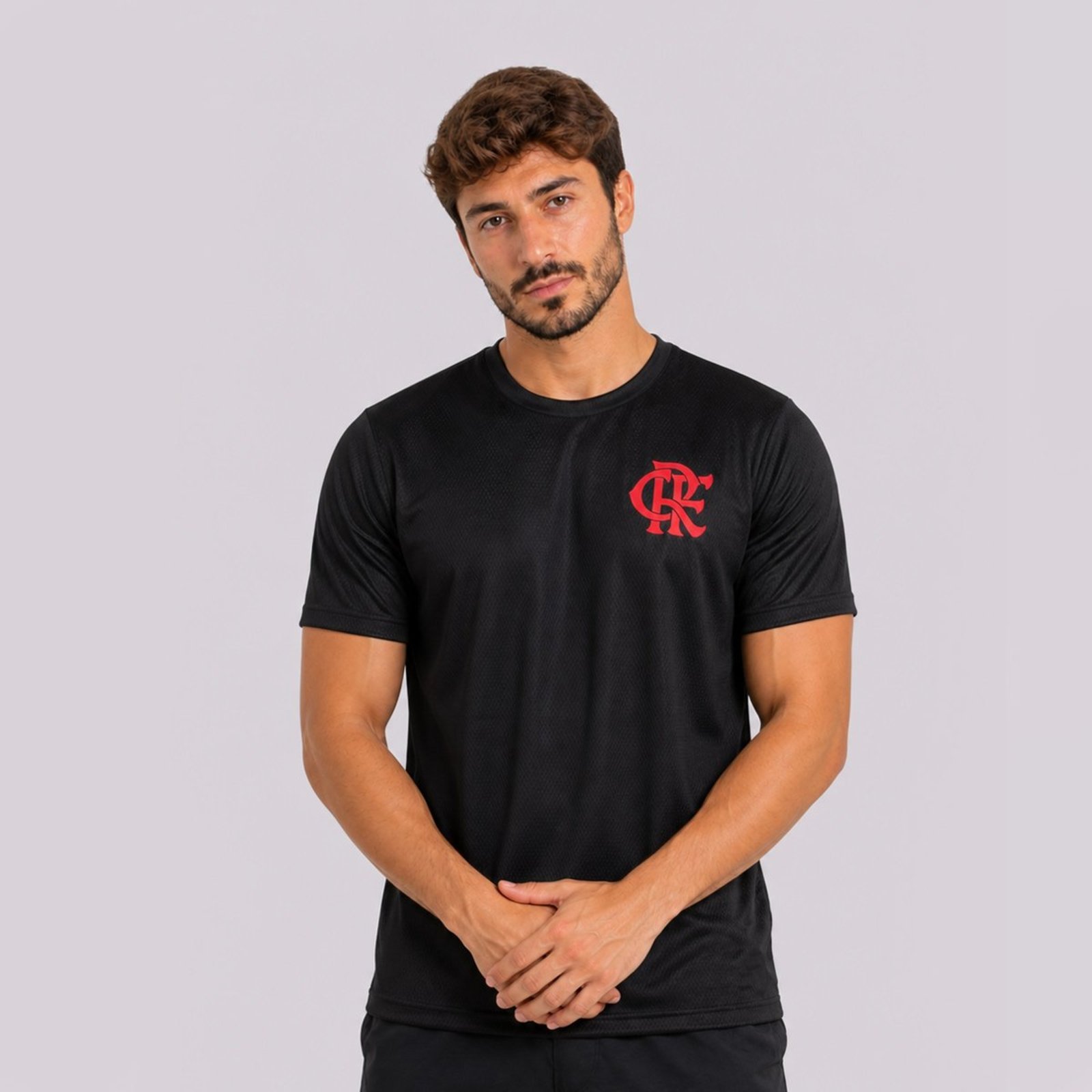 Camisa Flamengo Dry Texturizada Preta