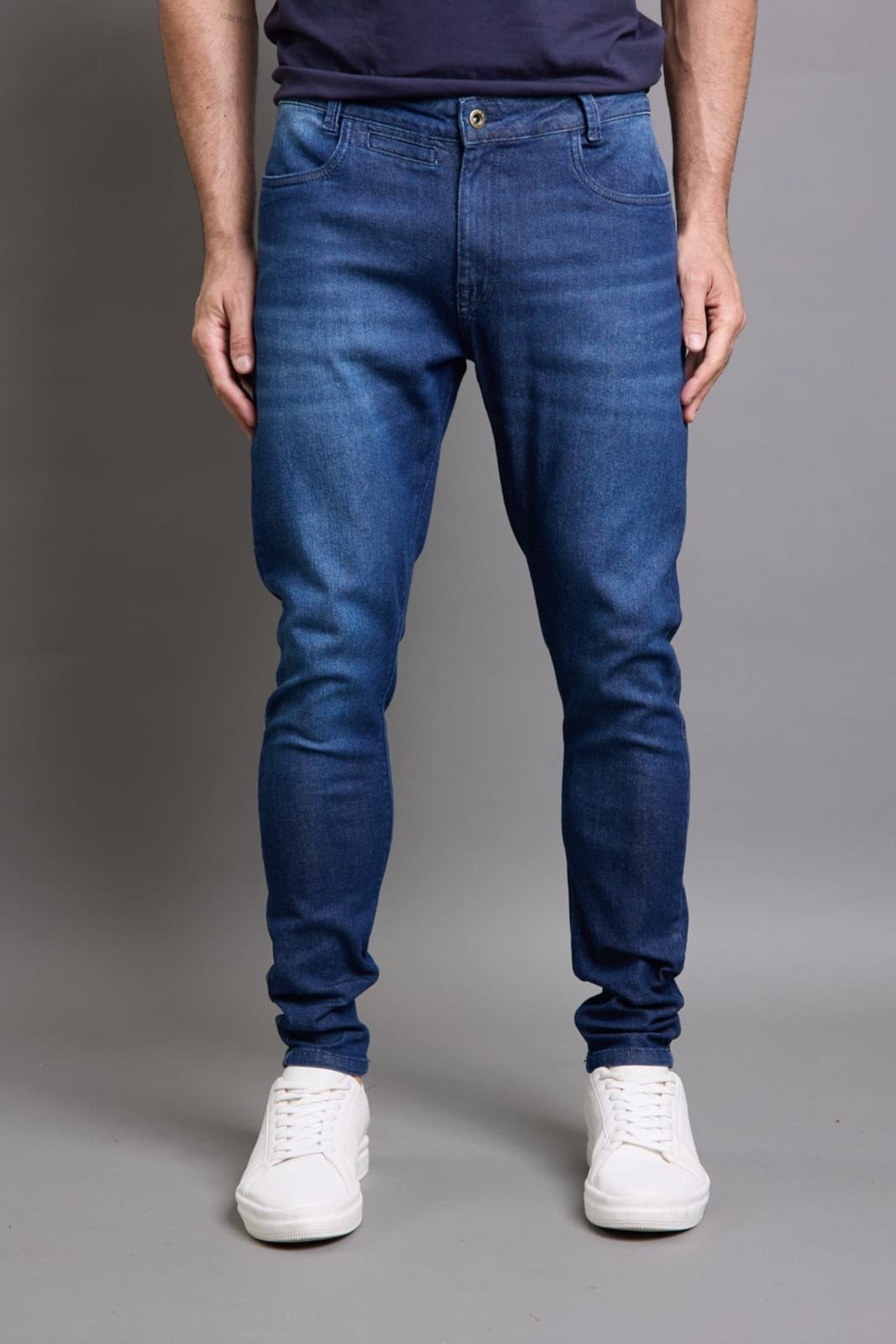 Calça Jeans Masculina Skinny Tradicional Azul Escuro Dialogo