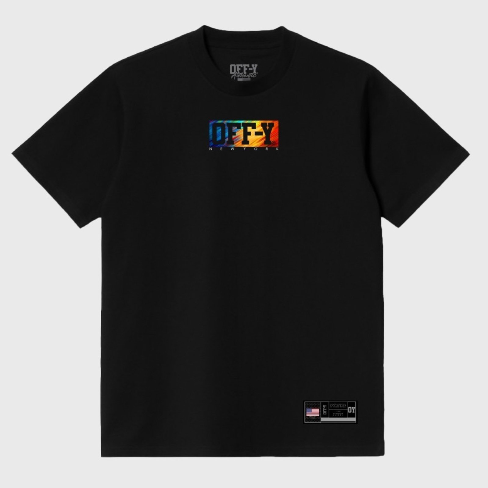 Camiseta Oversized Streetwear Colorful New York Preta Off-Y