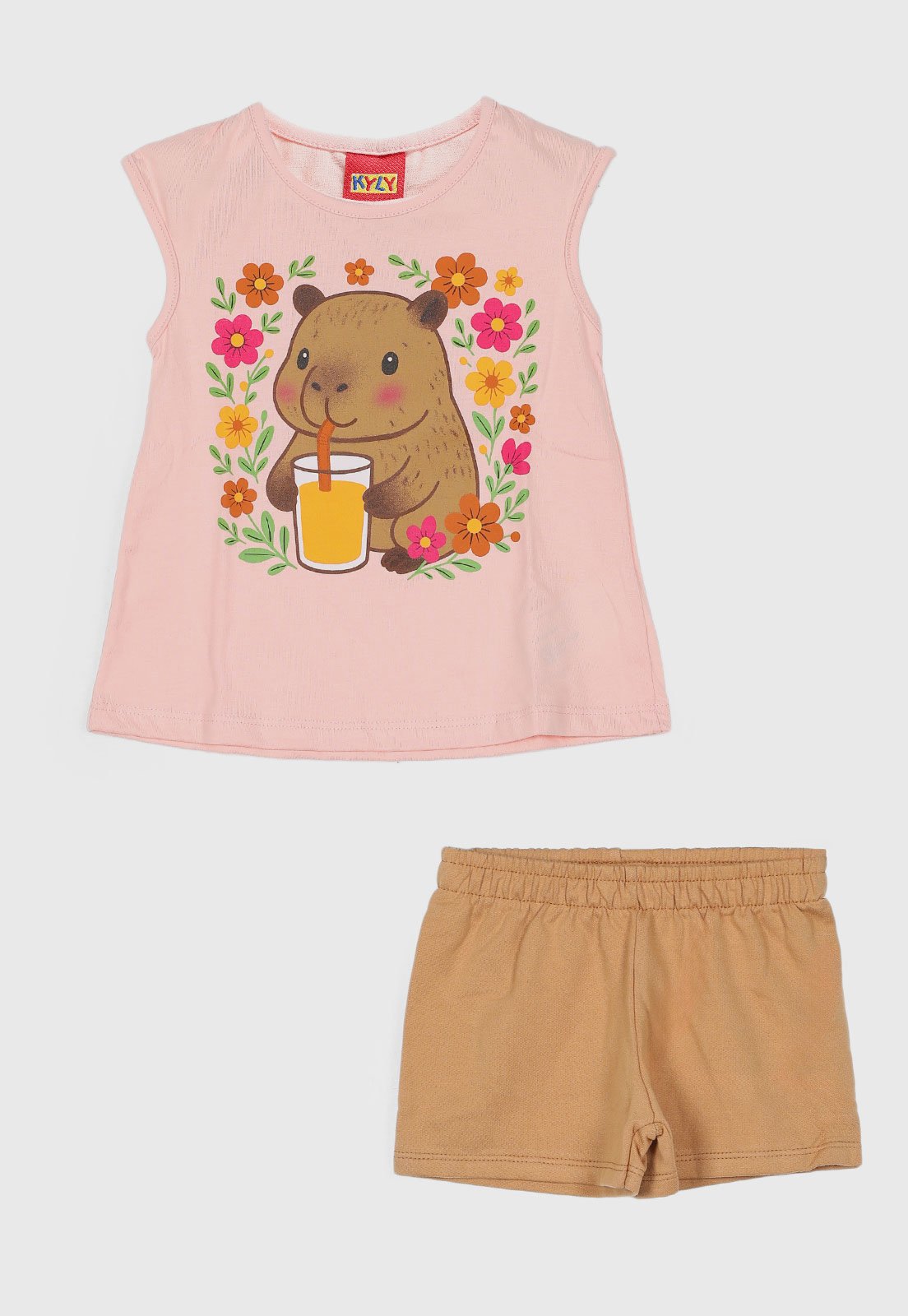 Conjunto Kyly Estampa Animal Rosa