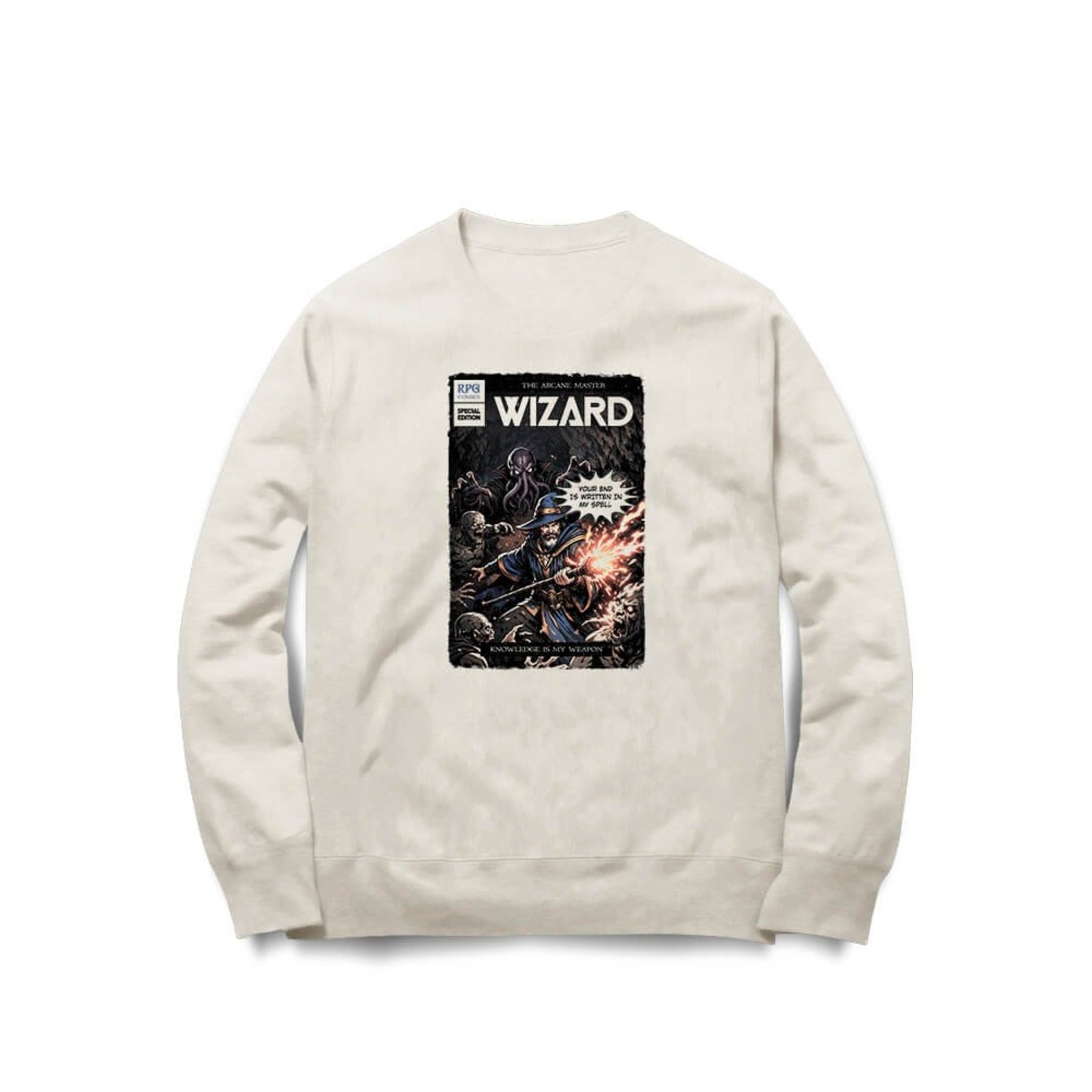 Moletom Wizard Comics - Off White