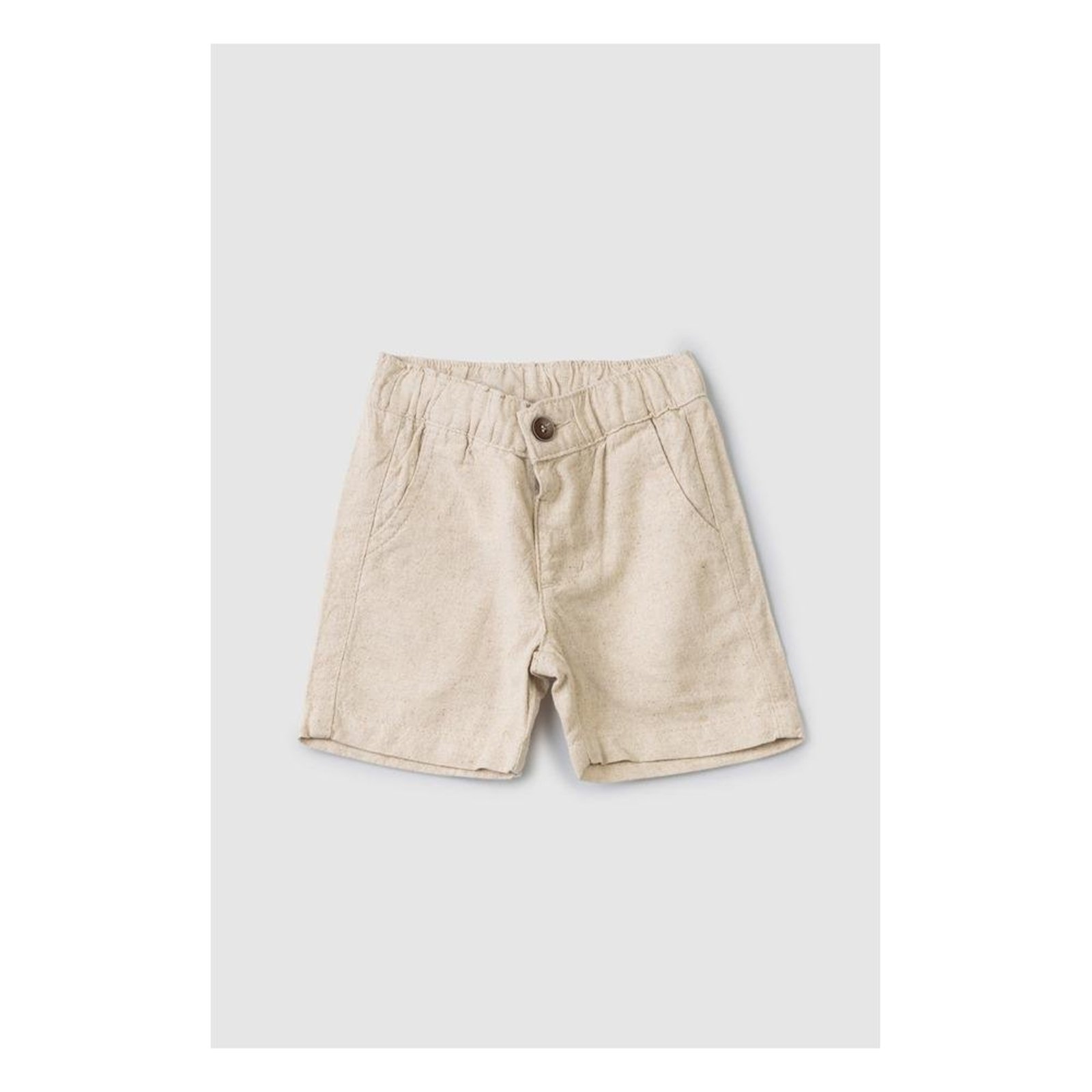 Infantil - Bermuda Confortável Sun Place Jeans Bege 1 Bege
