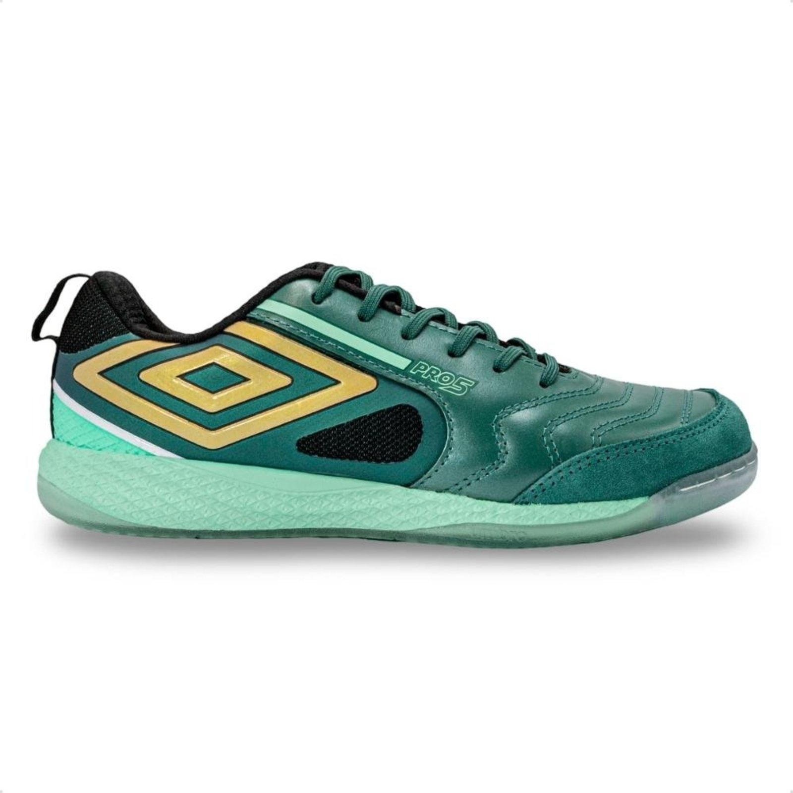 Chuteira Futsal Umbro Pro 5 Bump Billy Brfutsal Verde