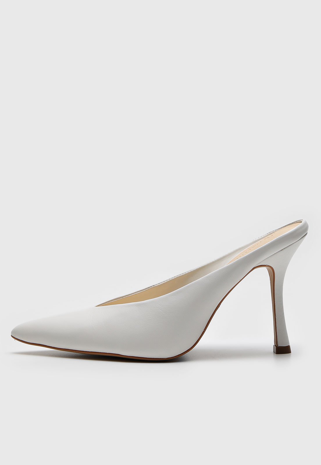 Scarpin Mule Capodarte Alto Branco