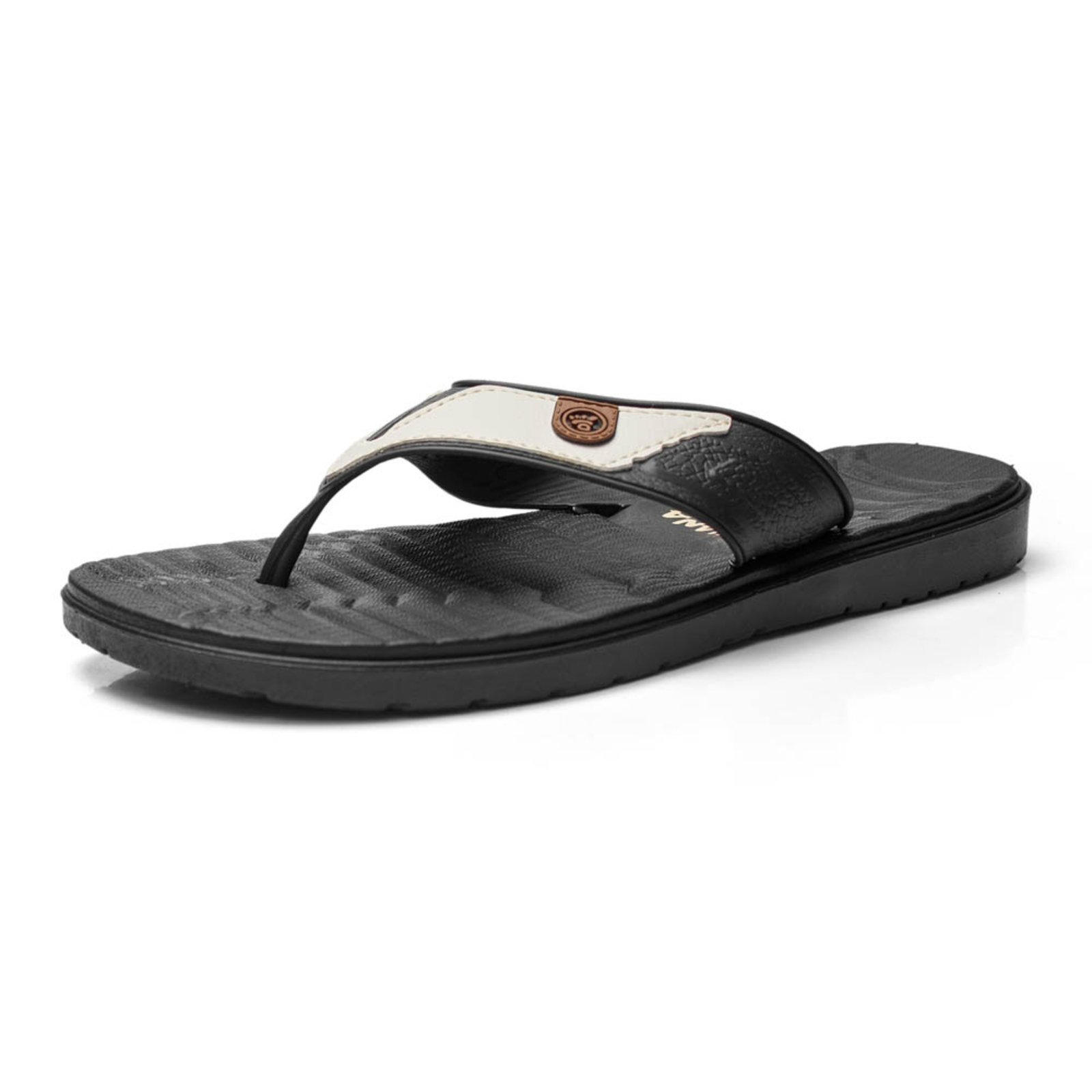 Chinelo Masculino Herlim Slide Ortopédico Conforto Anatômico Macio Marfim