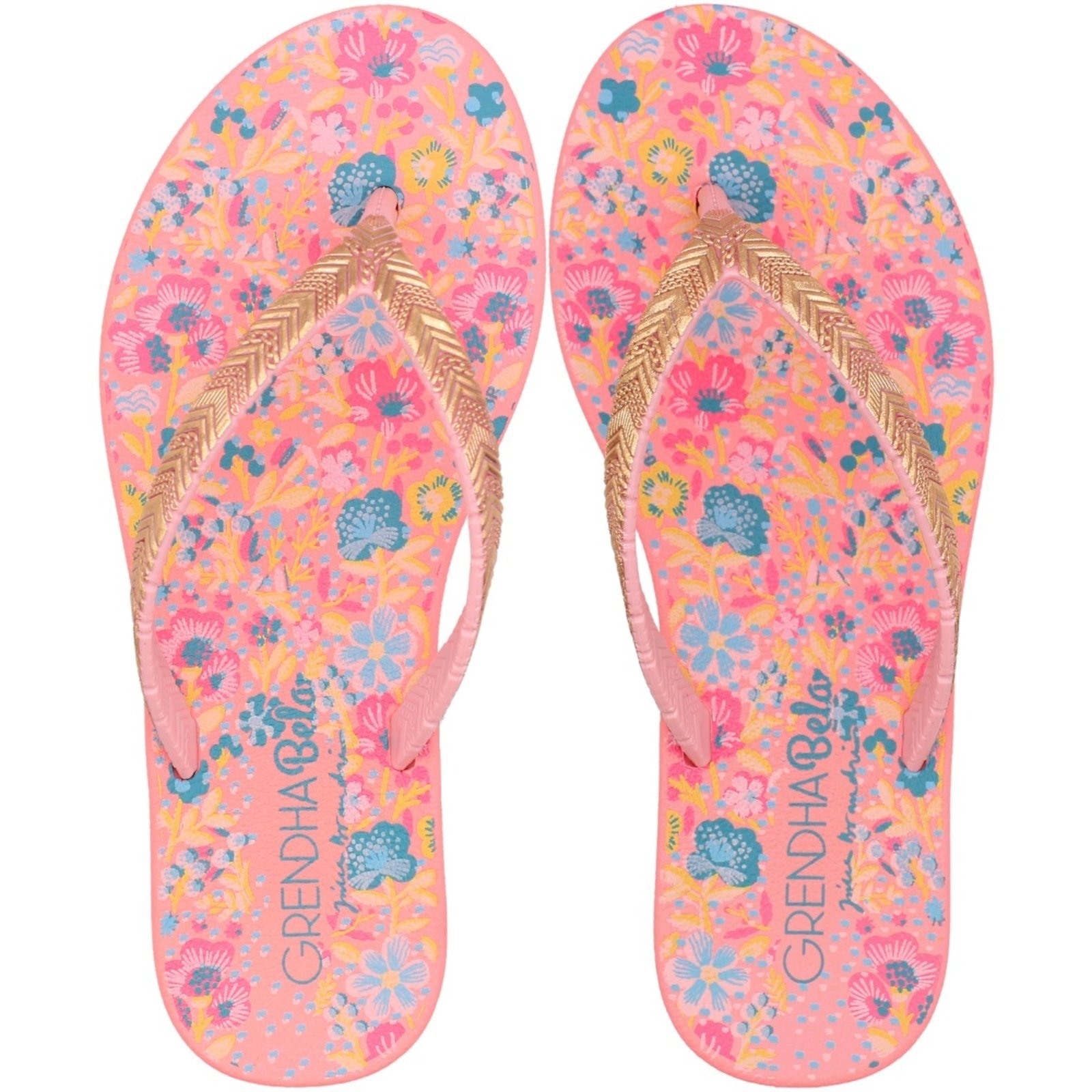 Infantil - Chinelo De Dedo Grendha Bela Amor Em Flor Menina