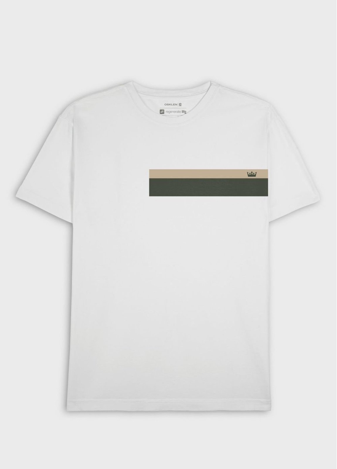 T-shirt stone listrado black sand OSKLEN