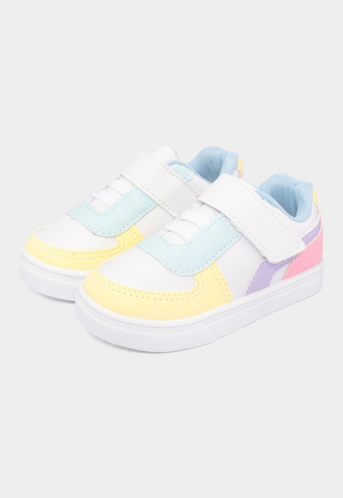 Infantil - Tênis Casual Menina Funfy Force Recortes 3210A Amarelo Super Confortável