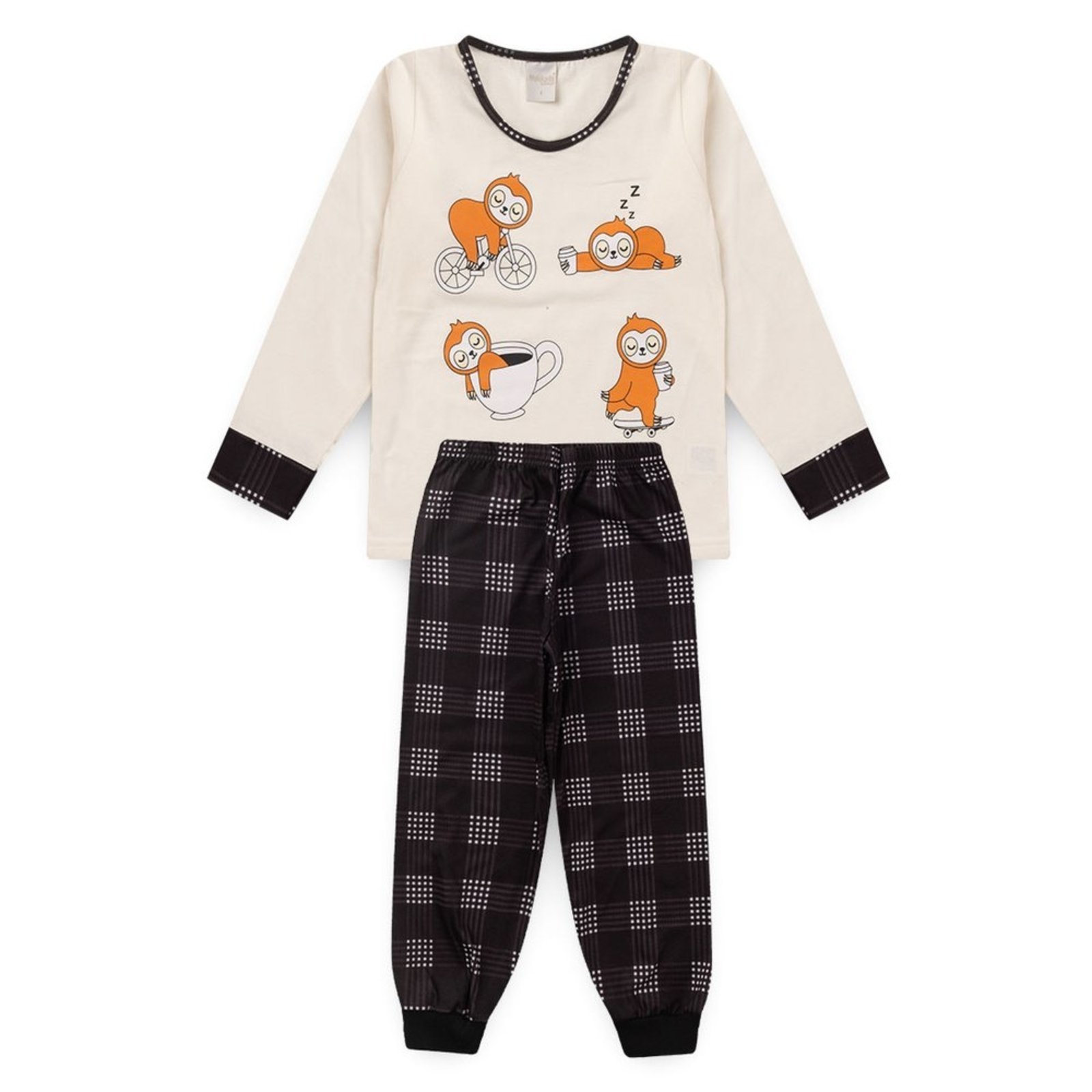 Pijama Molekada Menino Longo Preguiça