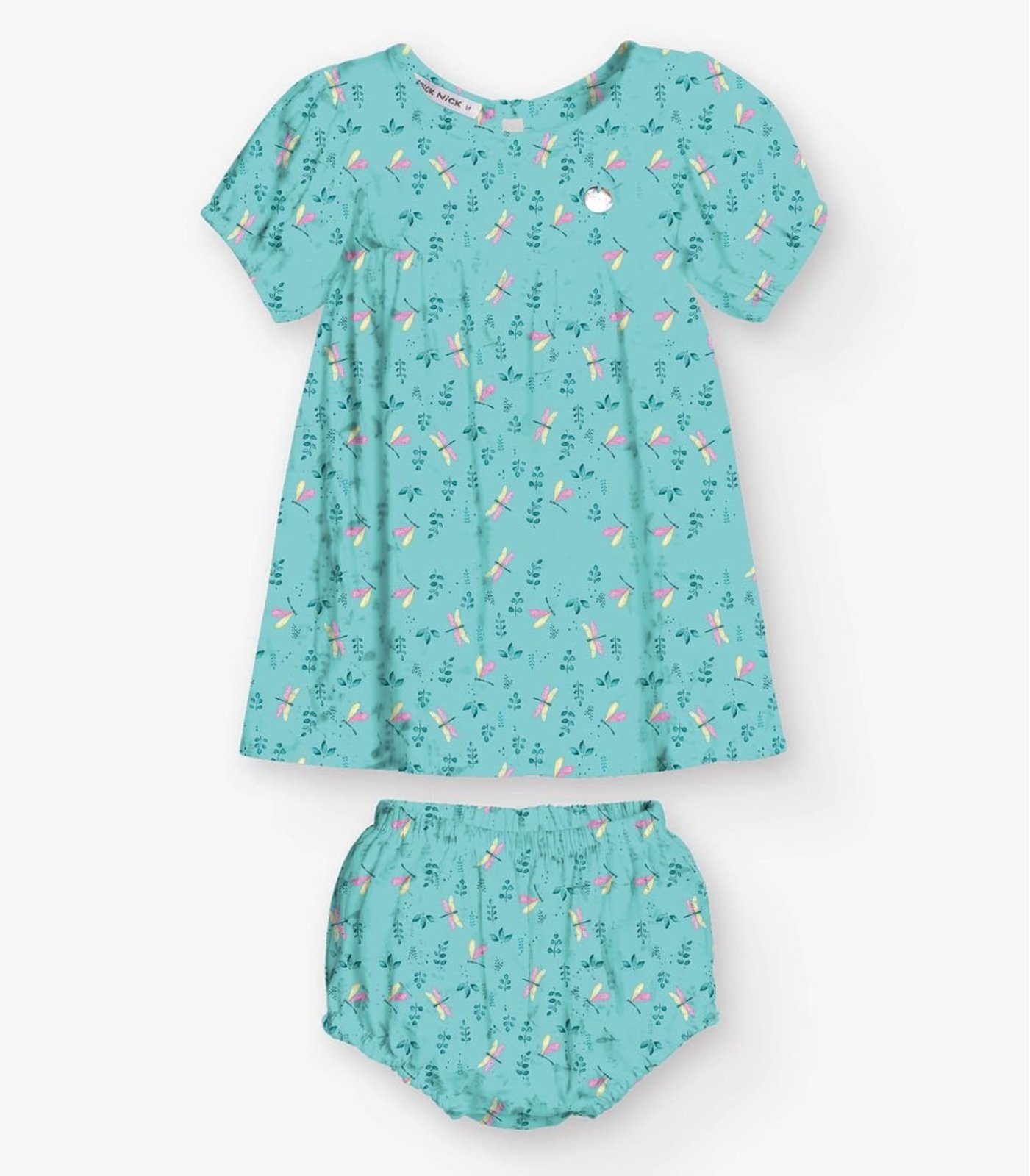 Infantil - Vestido com Calcinha Menina Trick Nick Azul