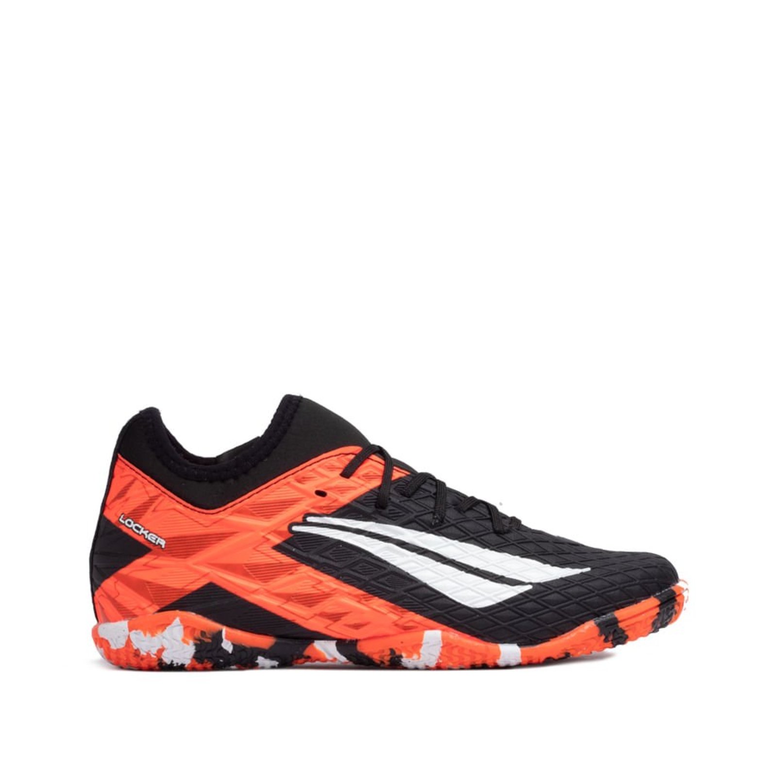 Infantil - Chuteira Futsal Penalty RX Locker Preto/coral