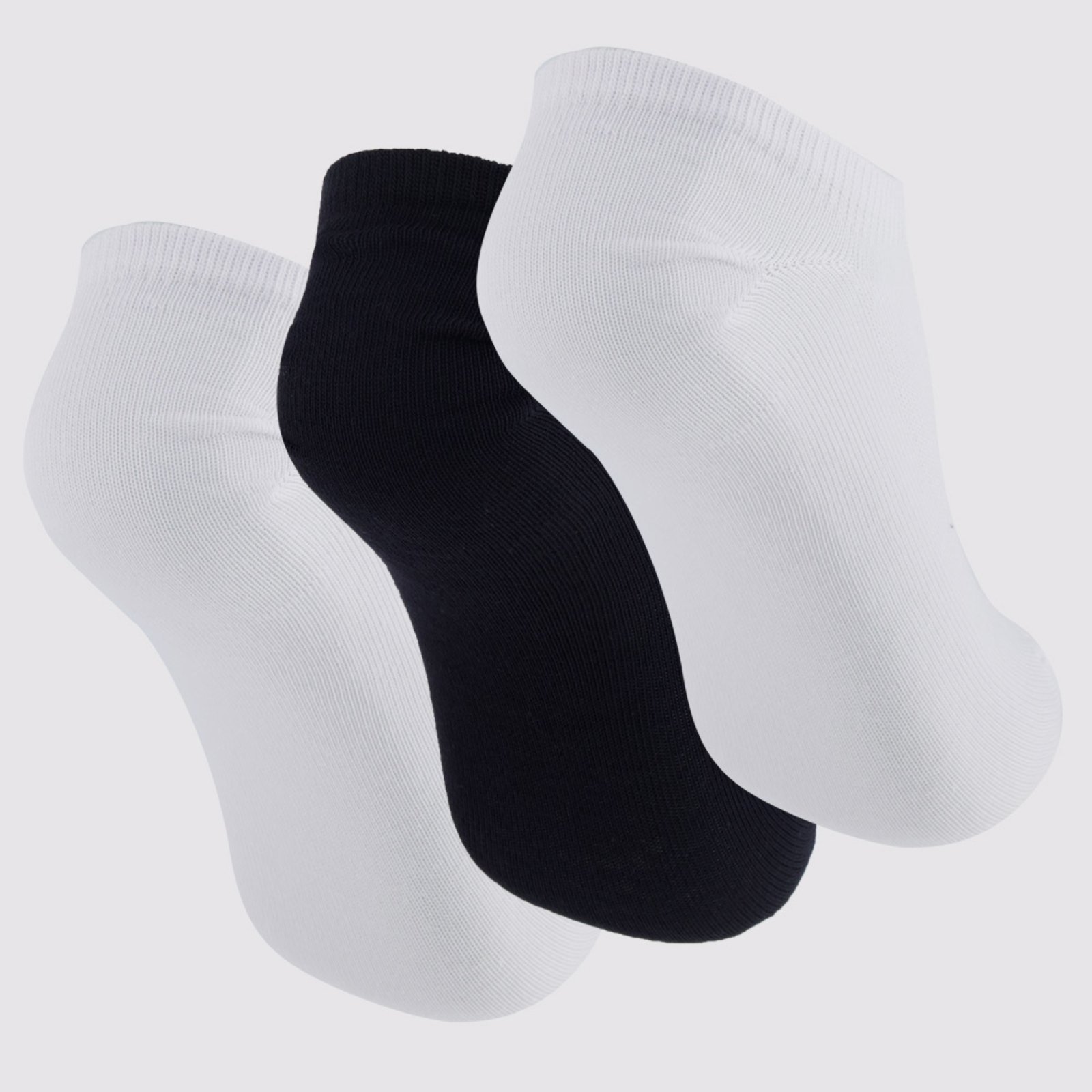 Vista 3 Kit Meia Puma Sapatilha Invisivel 3 Pares Feminina branco Puma branco