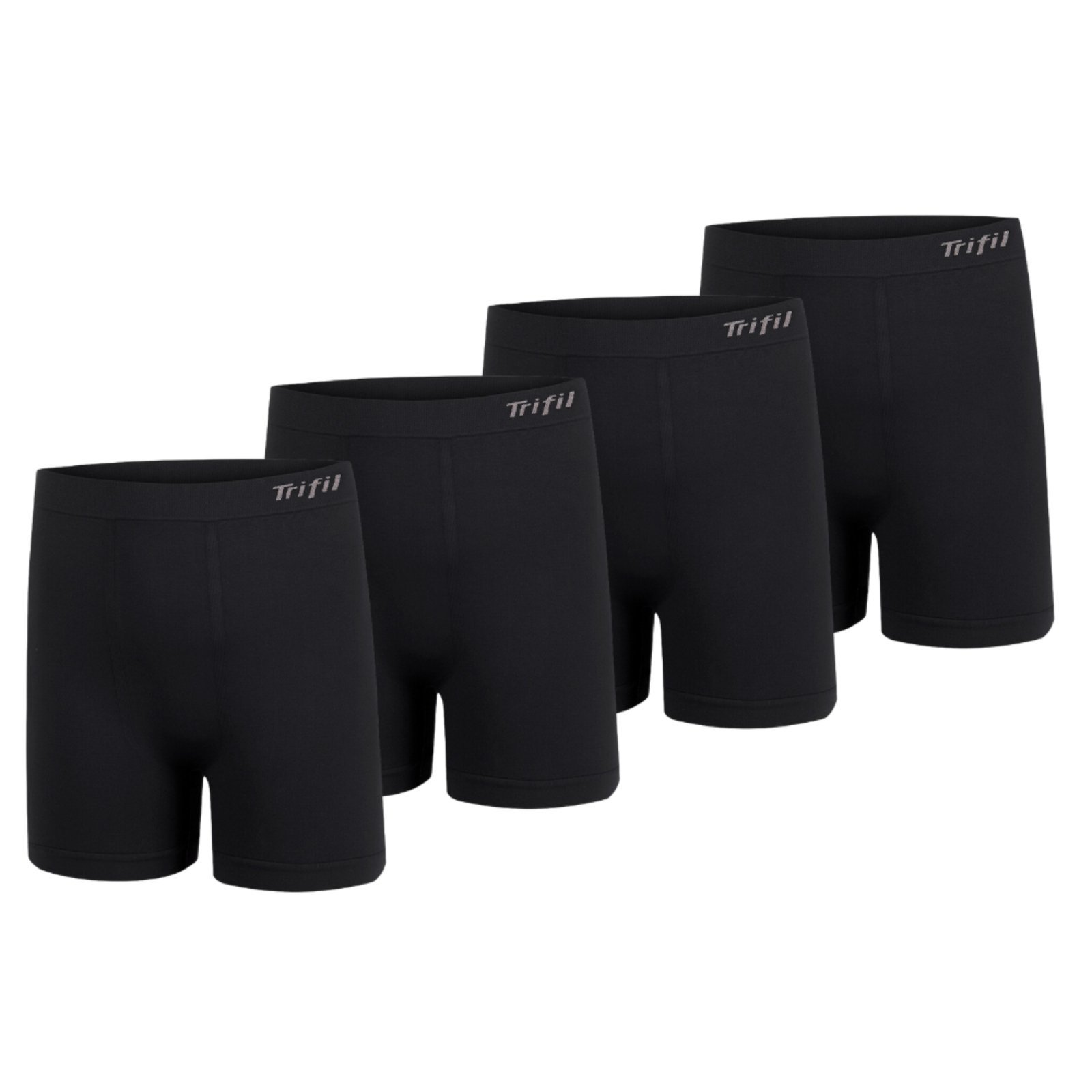 Kit Com 4 Cuecas Box Masculino Trifil Sem Costura Plus Size