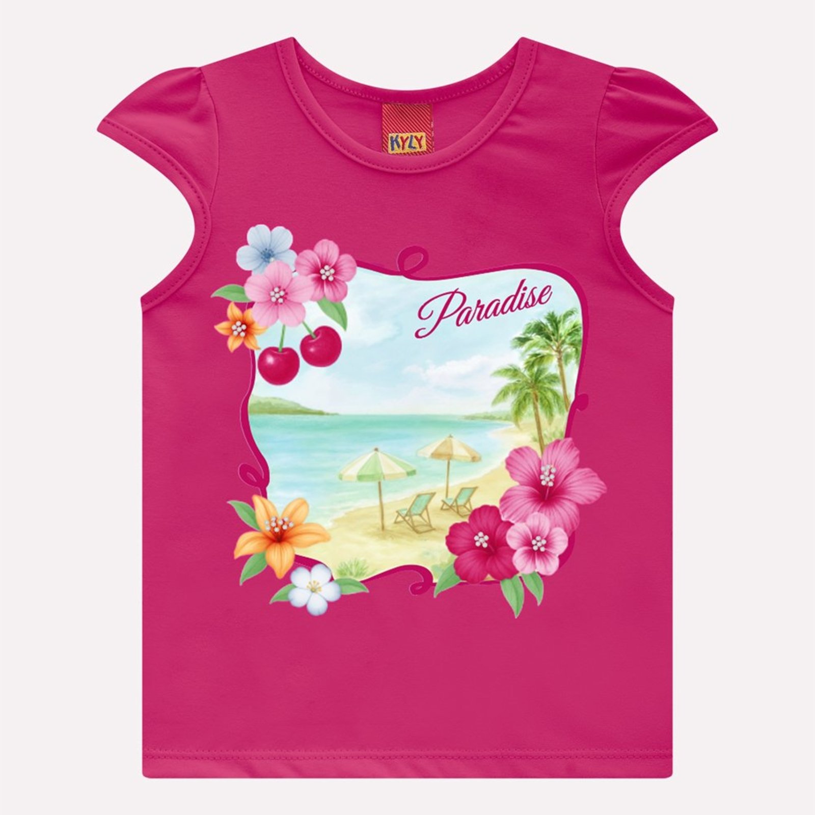 Infantil - Blusa Menina Praia Kyly
