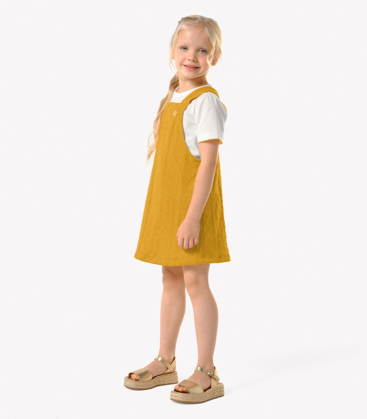 Infantil - Conjunto Blusa Com Salopete Trick Nick Amarelo