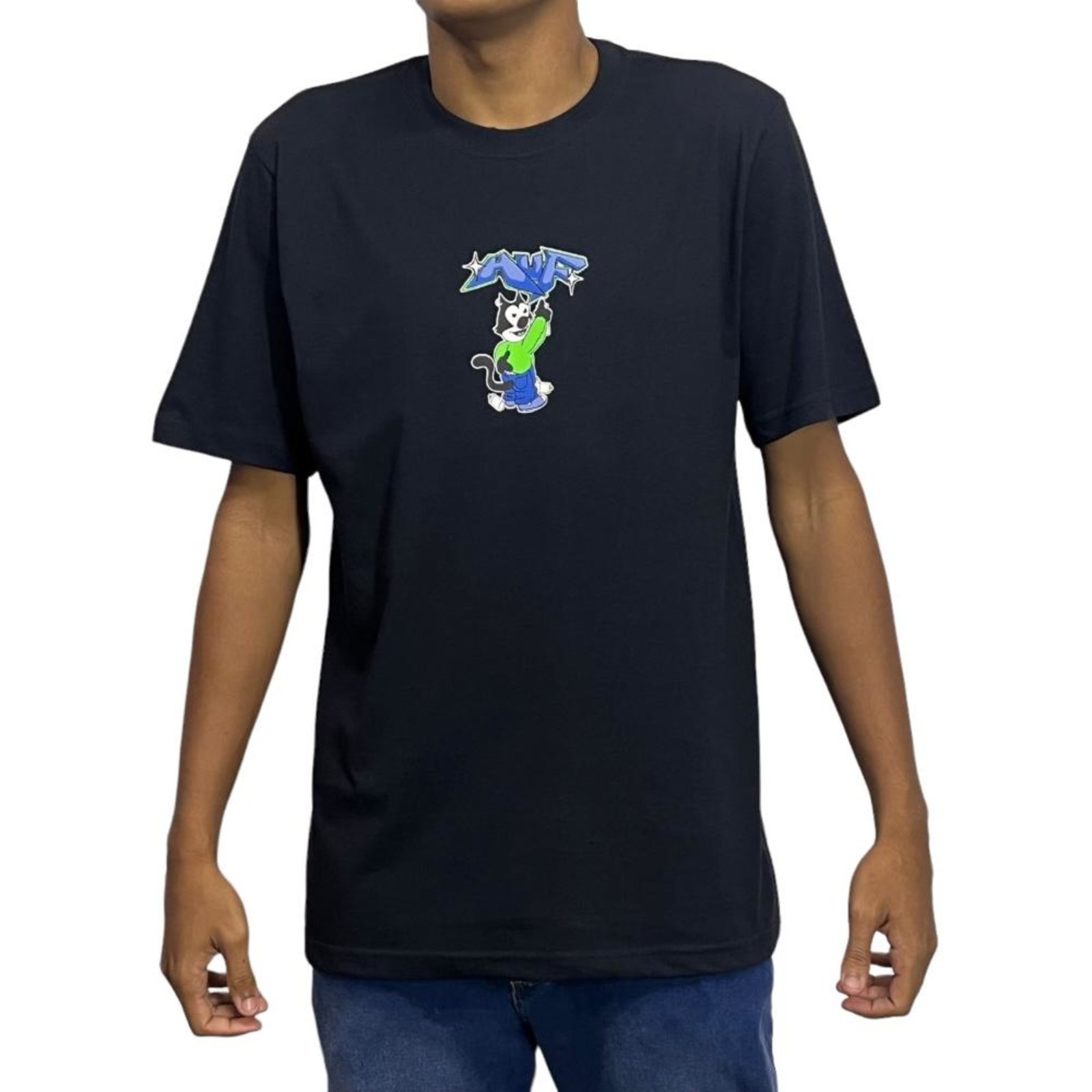 Camiseta Huf Apple Box Ss Tee - Preto