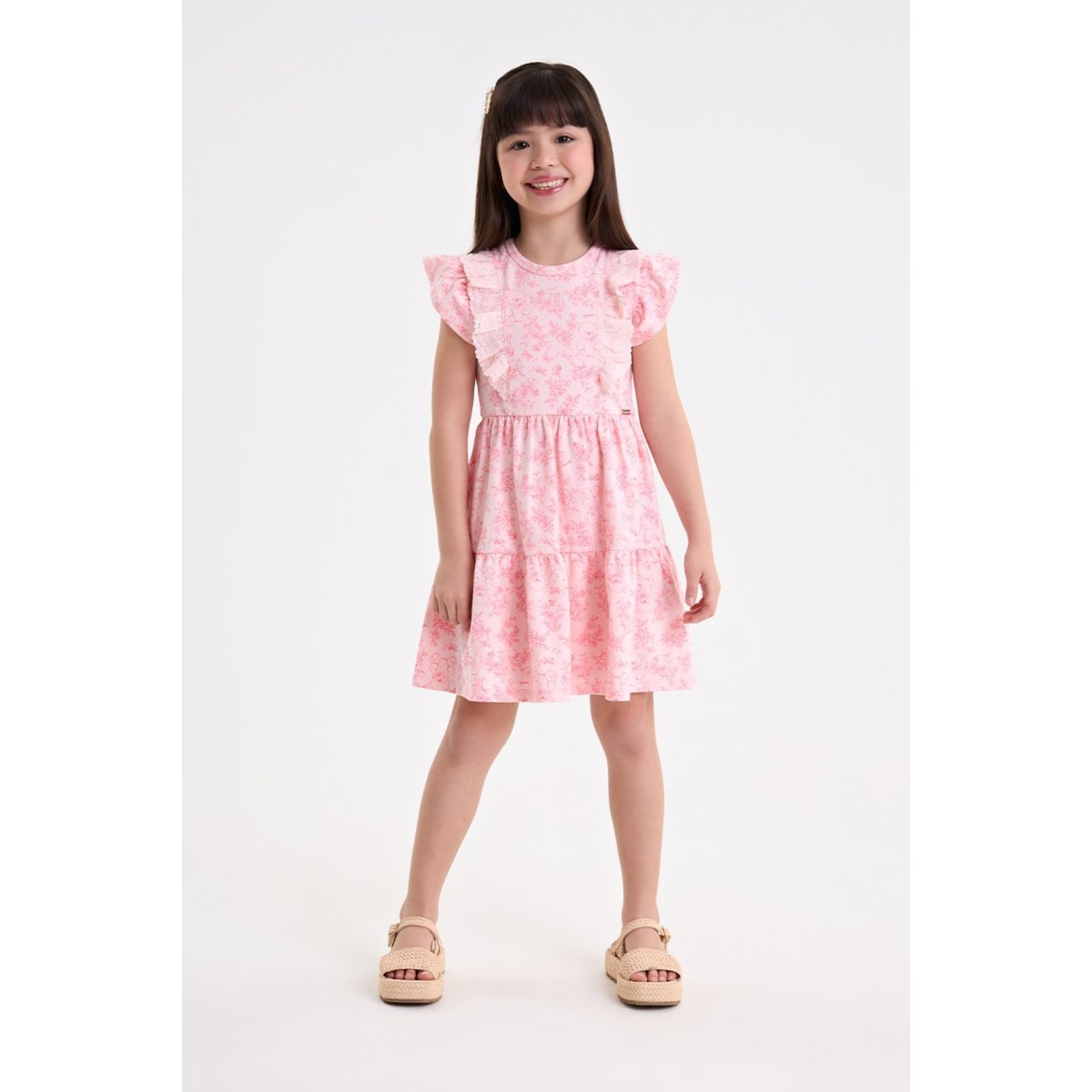Infantil - Vestido Feminino em Cotton