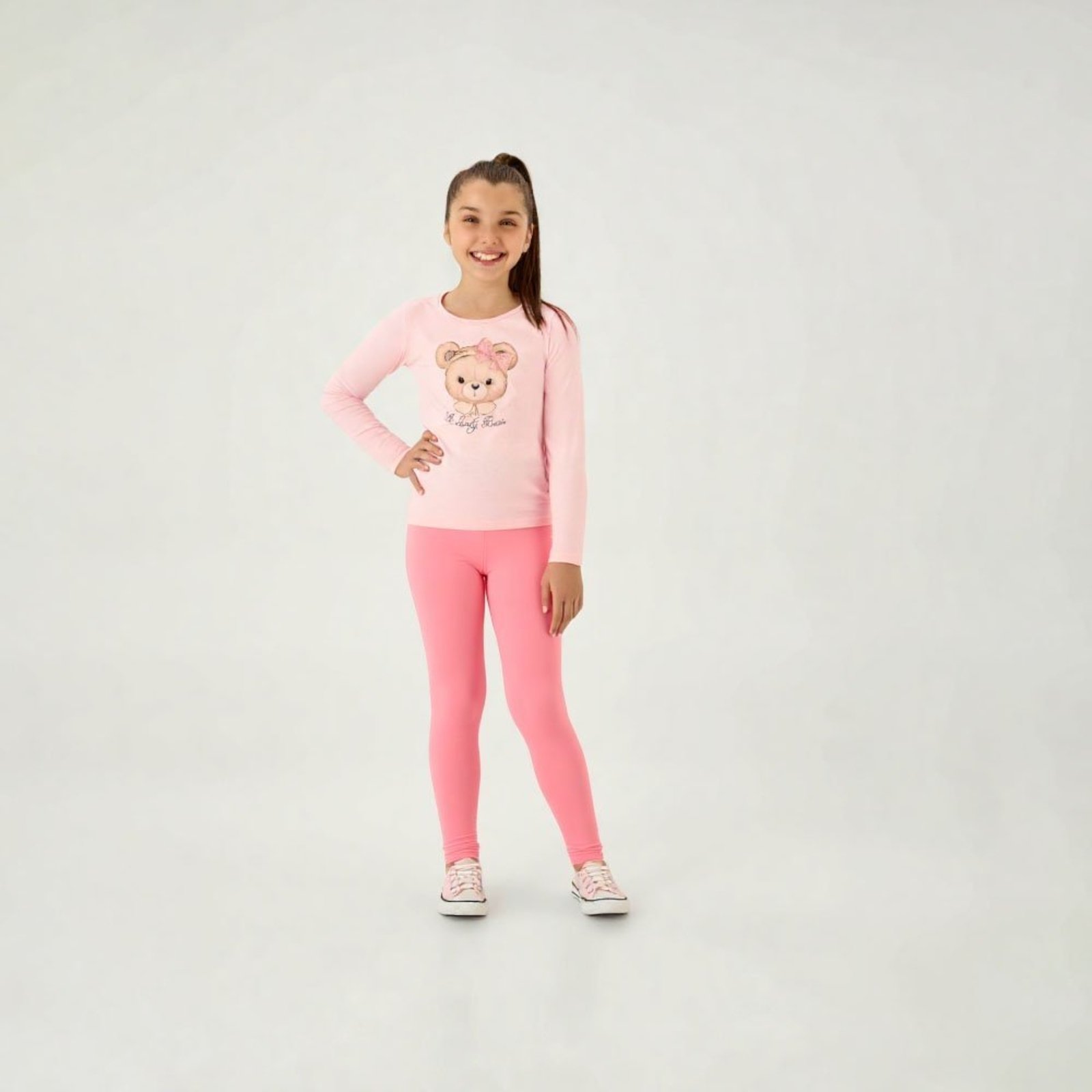 Infantil - Legging Rosa Pulla Bulla Menina - 55318-1052