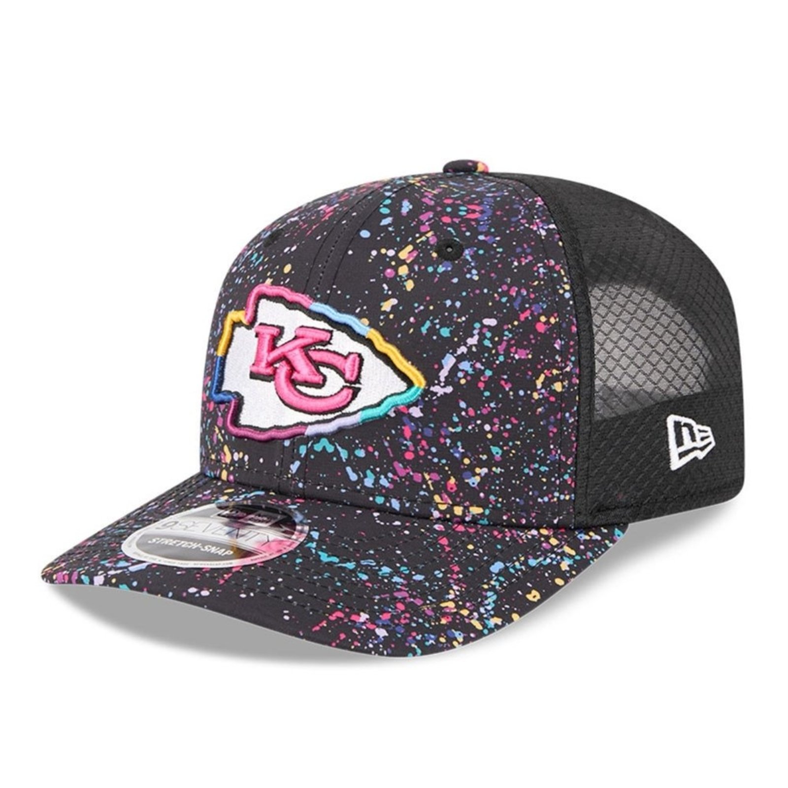 Bone New Era 9SEVENTY Strtch Snap Kansas City Chiefs NFL Preto