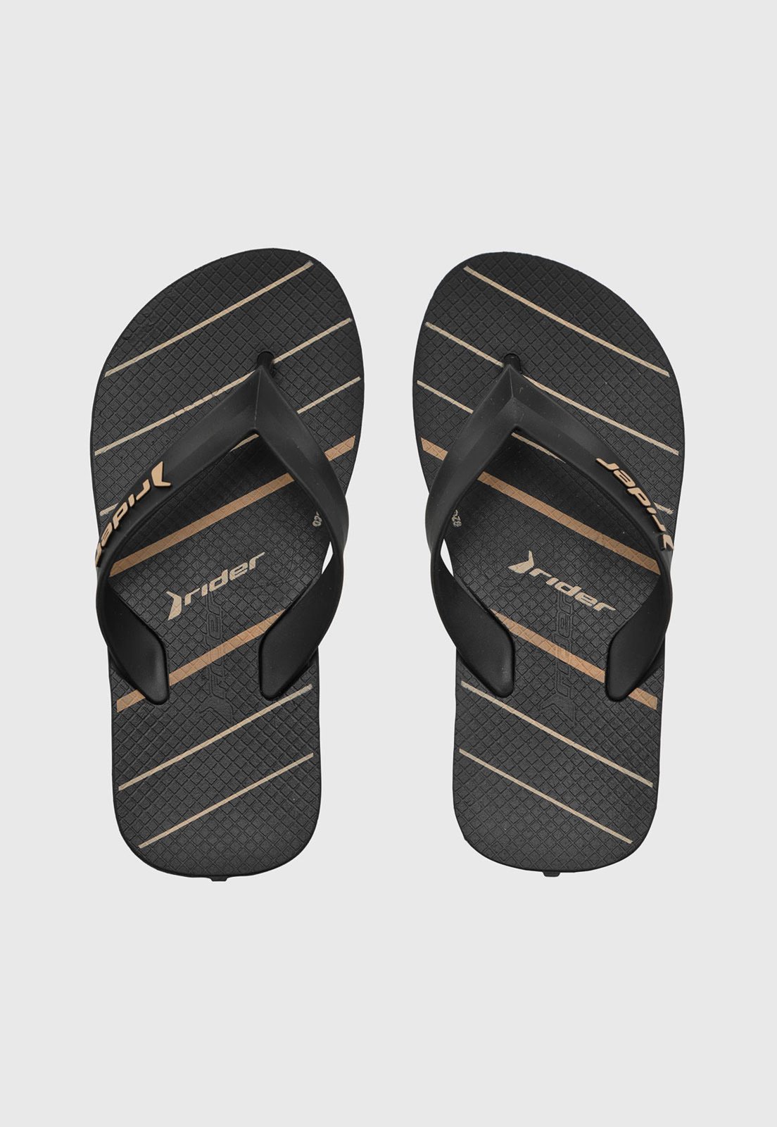 Infantil - Chinelo Rider Tiras Finas Preto