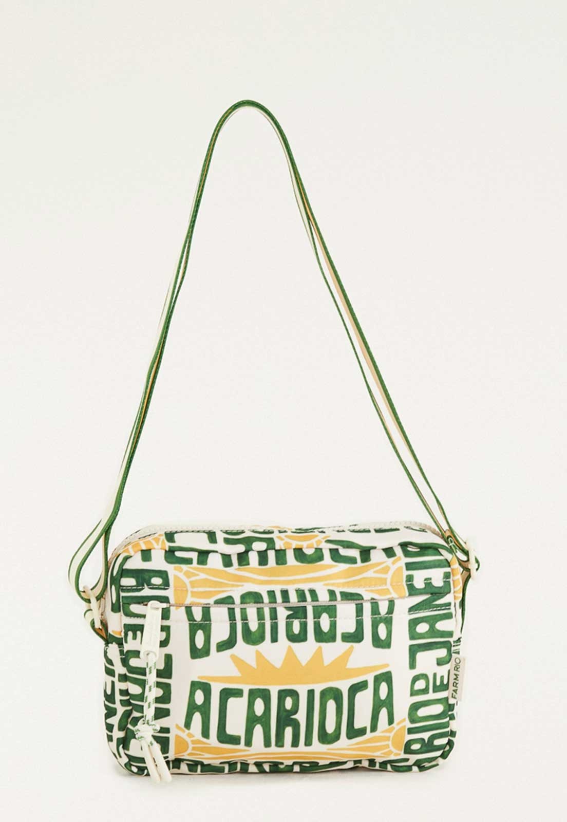 Bolsa FARM Ziriguidum A-Carioca Estampada Verde e Amarelo