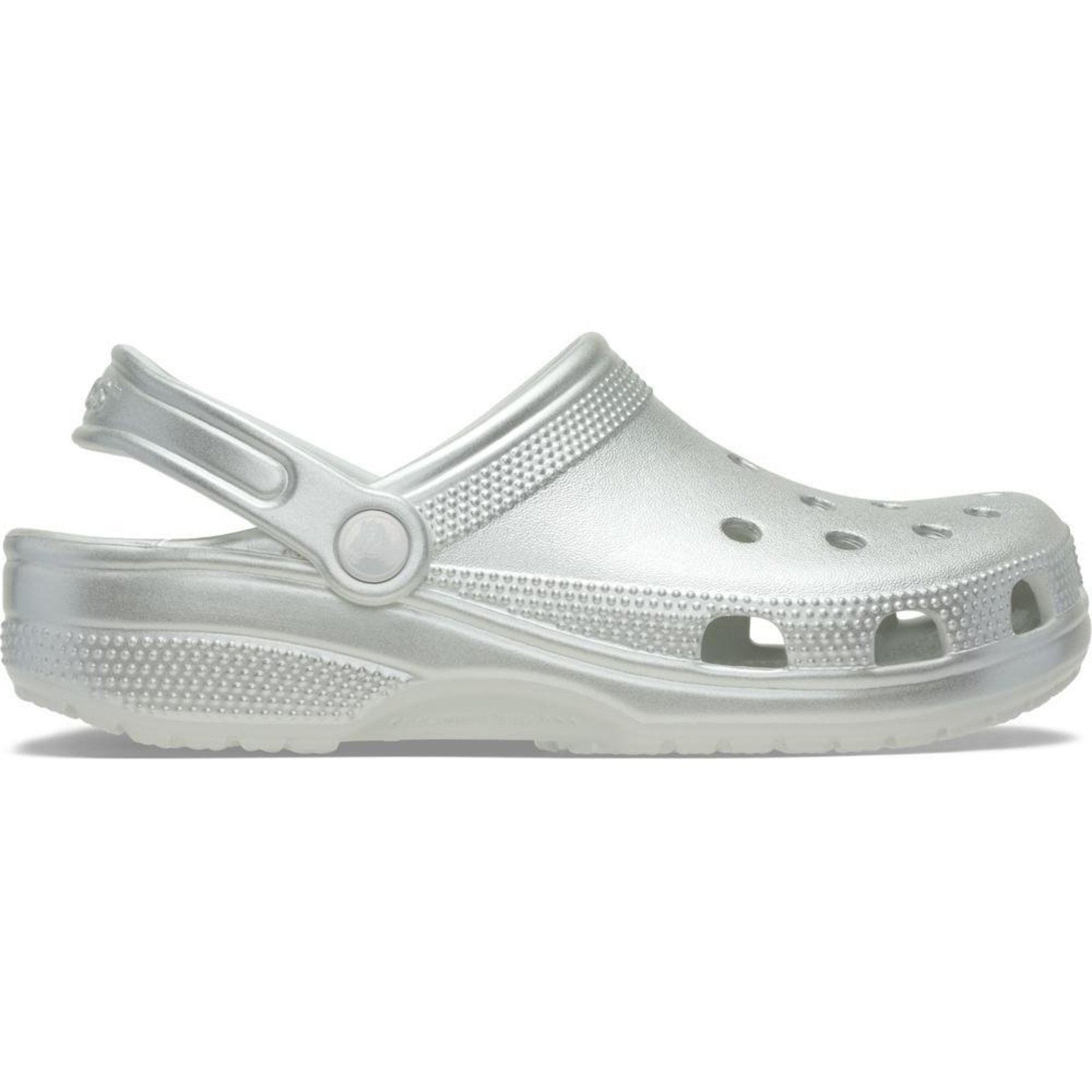 Infantil - Sandália Crocs Classic Tinted Metallic Clog Prata