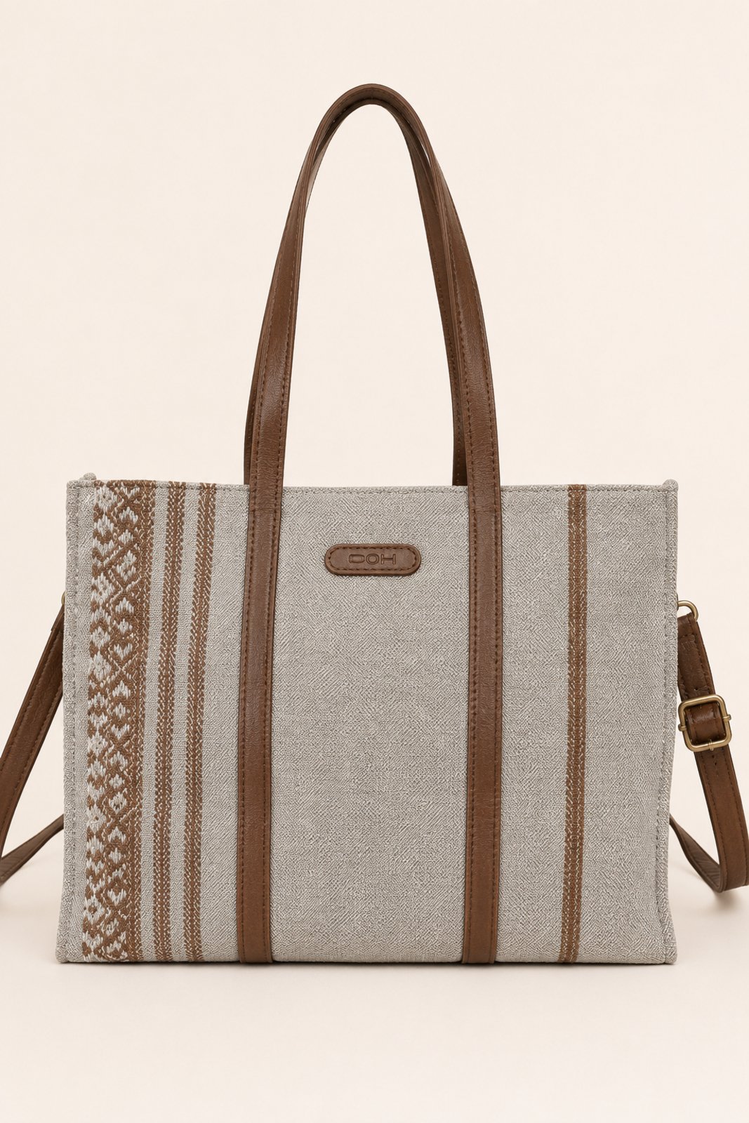 Bolsa Feminina Grande D Bell Outlet Fashion Tote Marrom