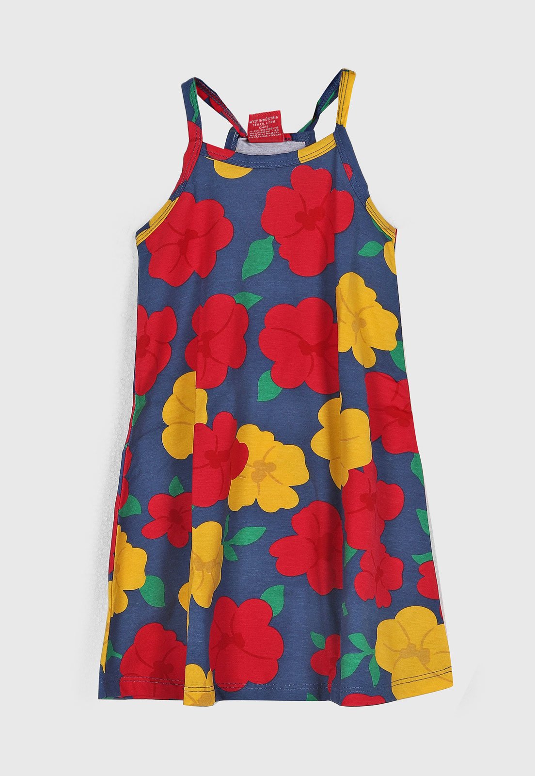 Infantil - Vestido Kyly Estampa Floral Azul